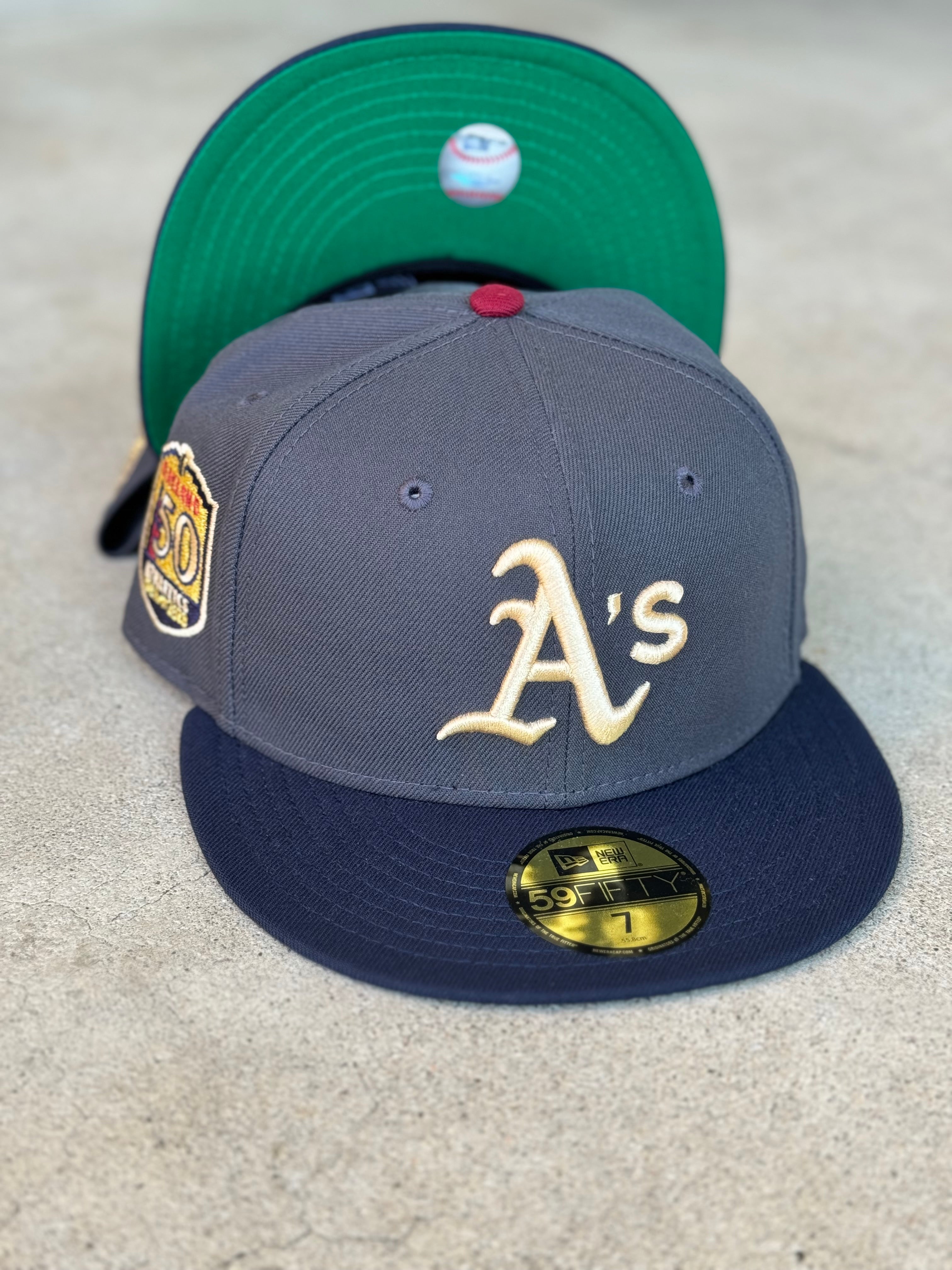 New Era Oakland A's 2 Tone Charcoal Navy 50th Patch