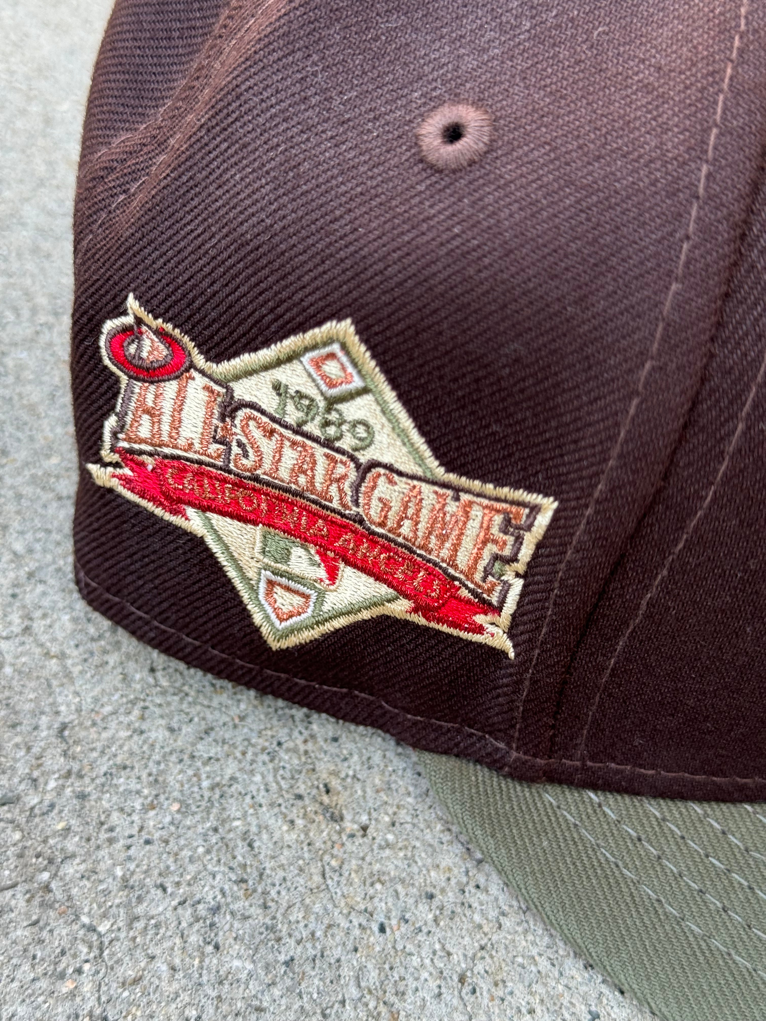 Anaheim Angels 2Tone Brown Olive Red UV 89 ASG Patch