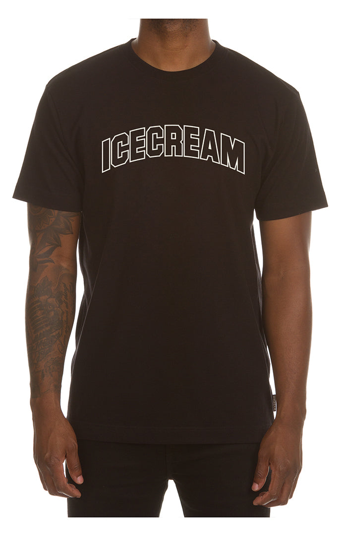 Ice Cream Outline Tee Black