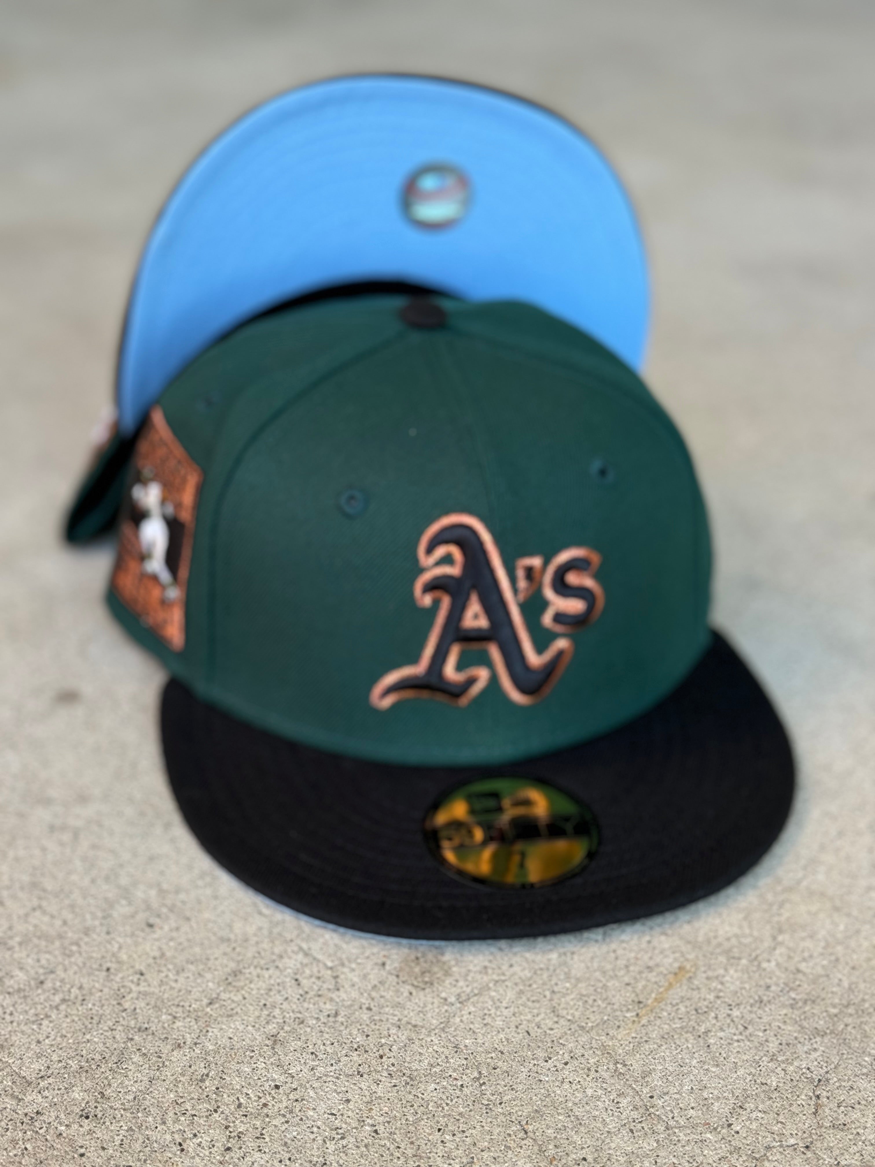 New Era Oakland A's 2Tone Green Black RH Patch