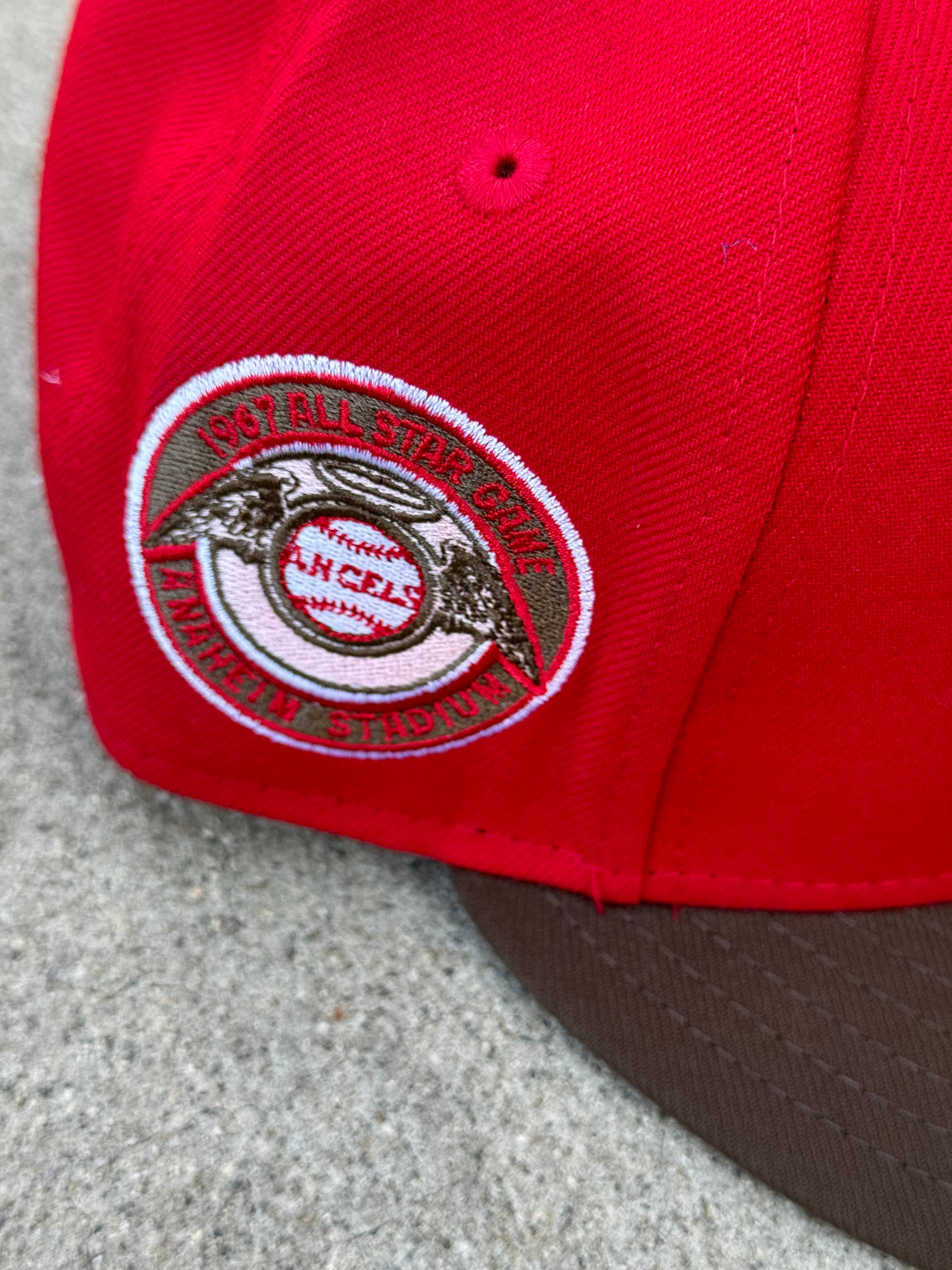 California Angels 2Tone Red Brown Pink UV 67 ASG Patch