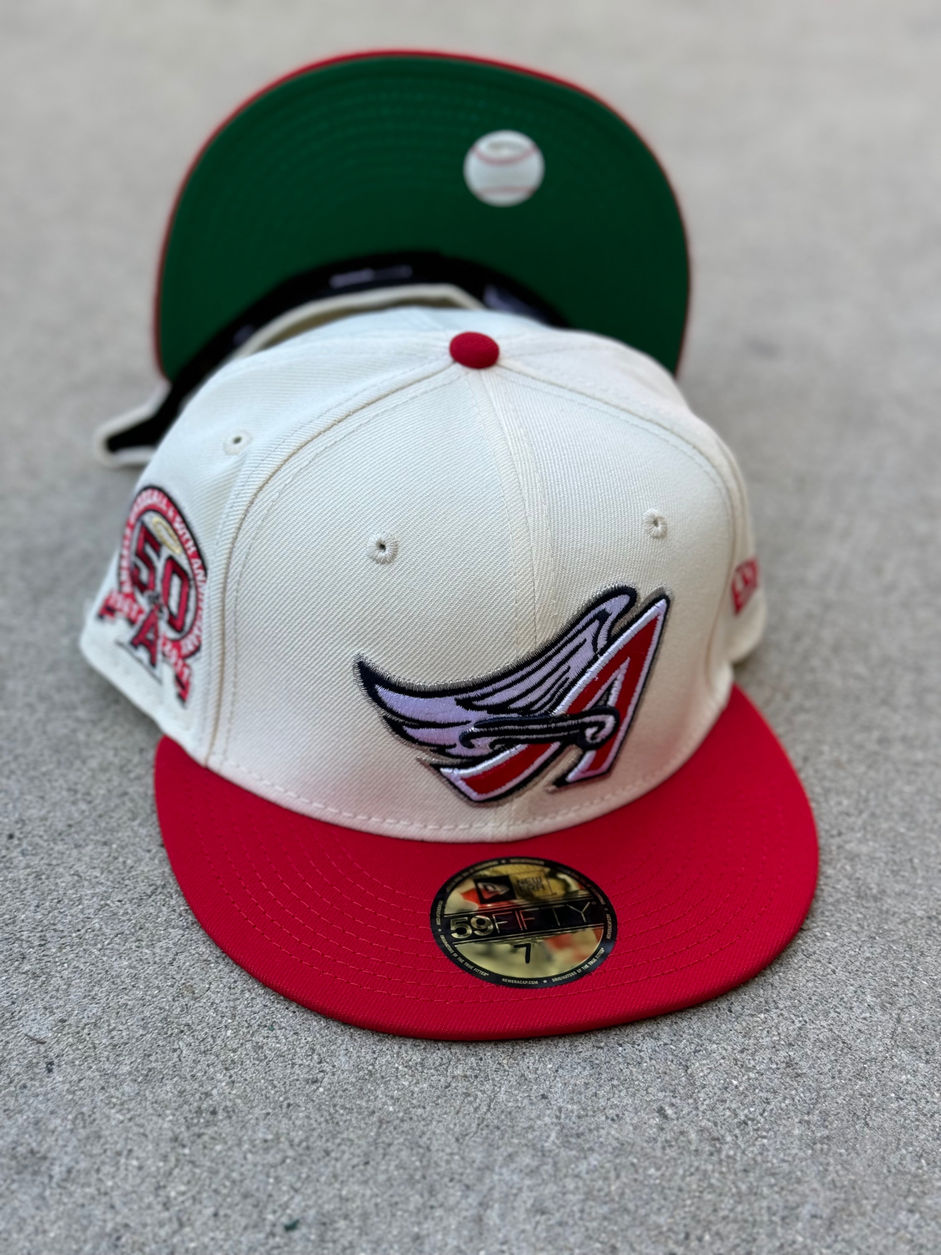 Anaheim Angels Wing 2Tone Chrome Red Green UV 50th Patch