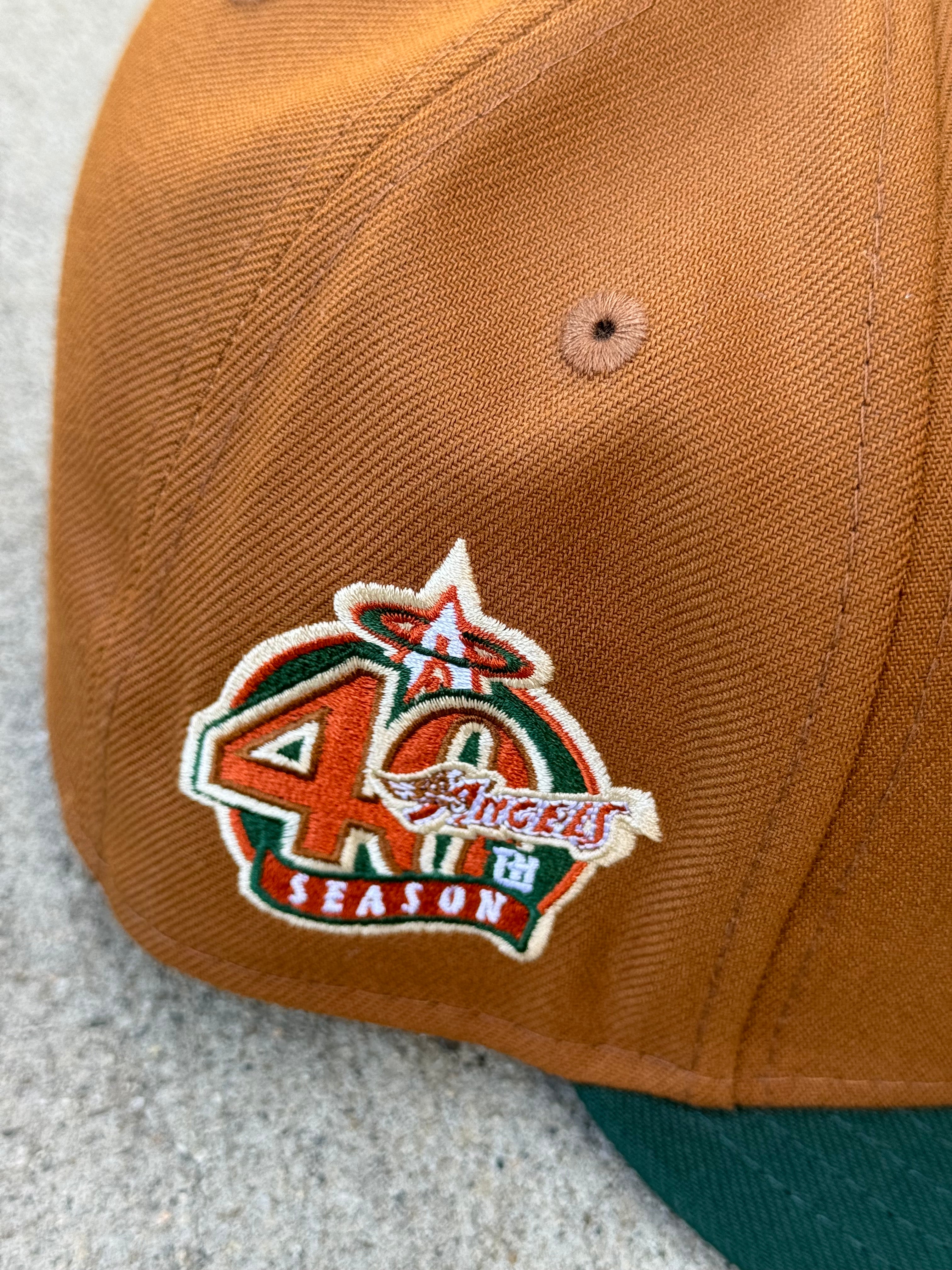 Anaheim Angels 2Tone Peanut Green Burnt Orange UV 40th Anniversary