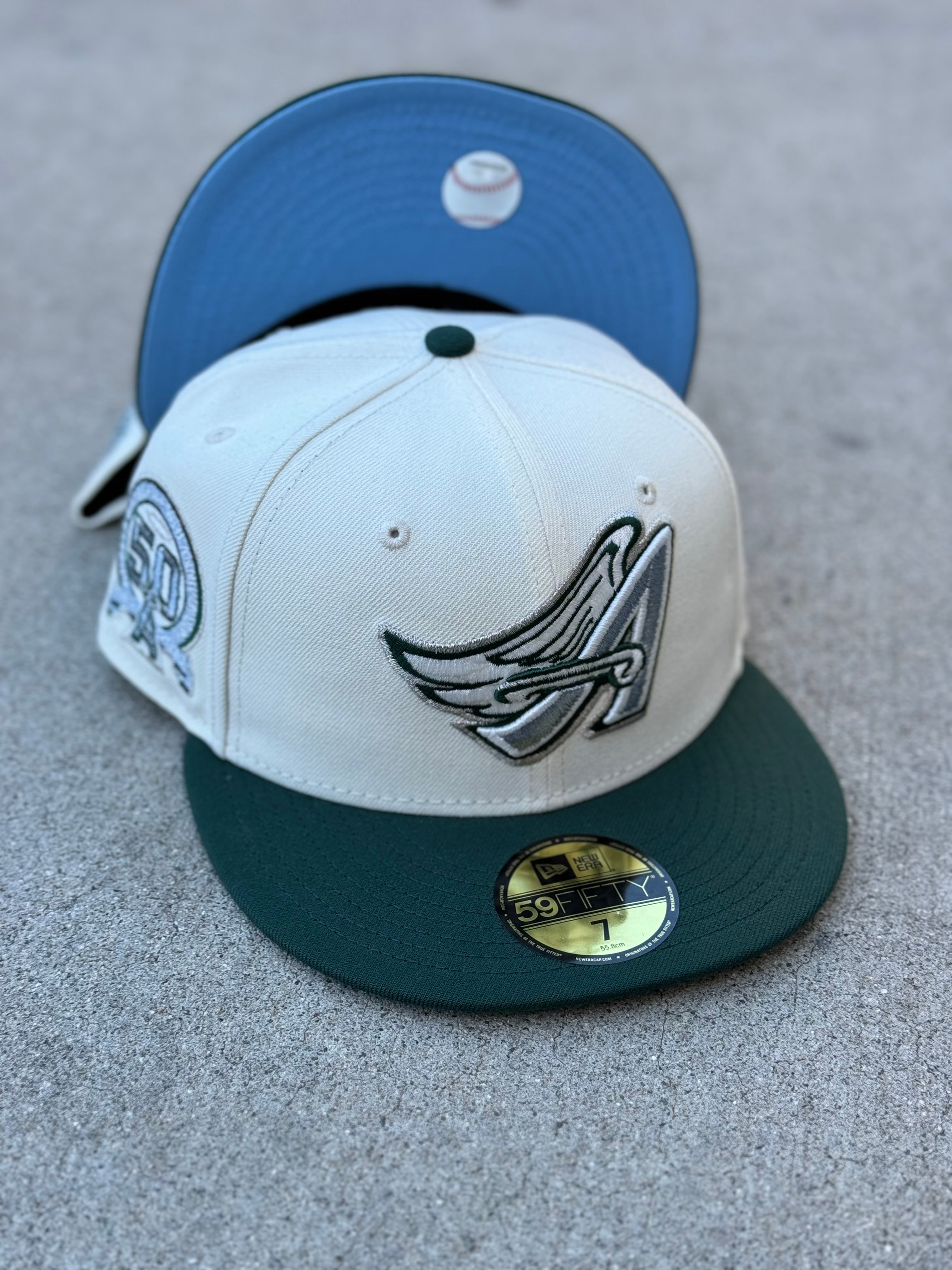 Anaheim Angels Wing 2Tone Chrome Green Icy UV 50th Patch