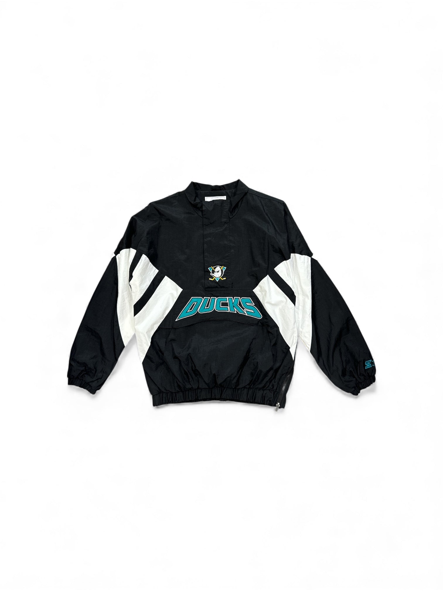 Starter Anaheim Ducks Windbreaker Black Teal