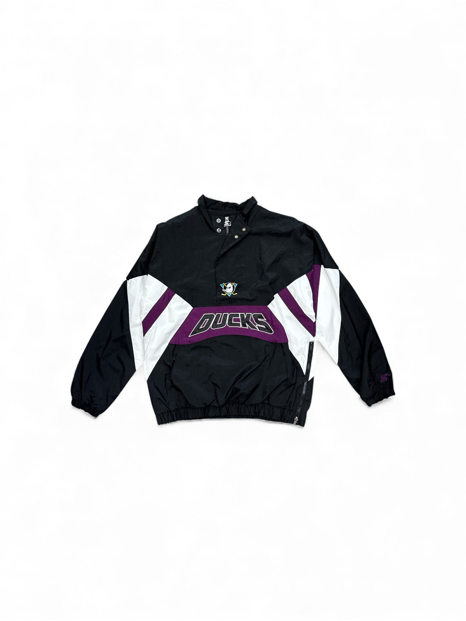 Starter Anaheim Ducks Windbreaker Black Burgundy