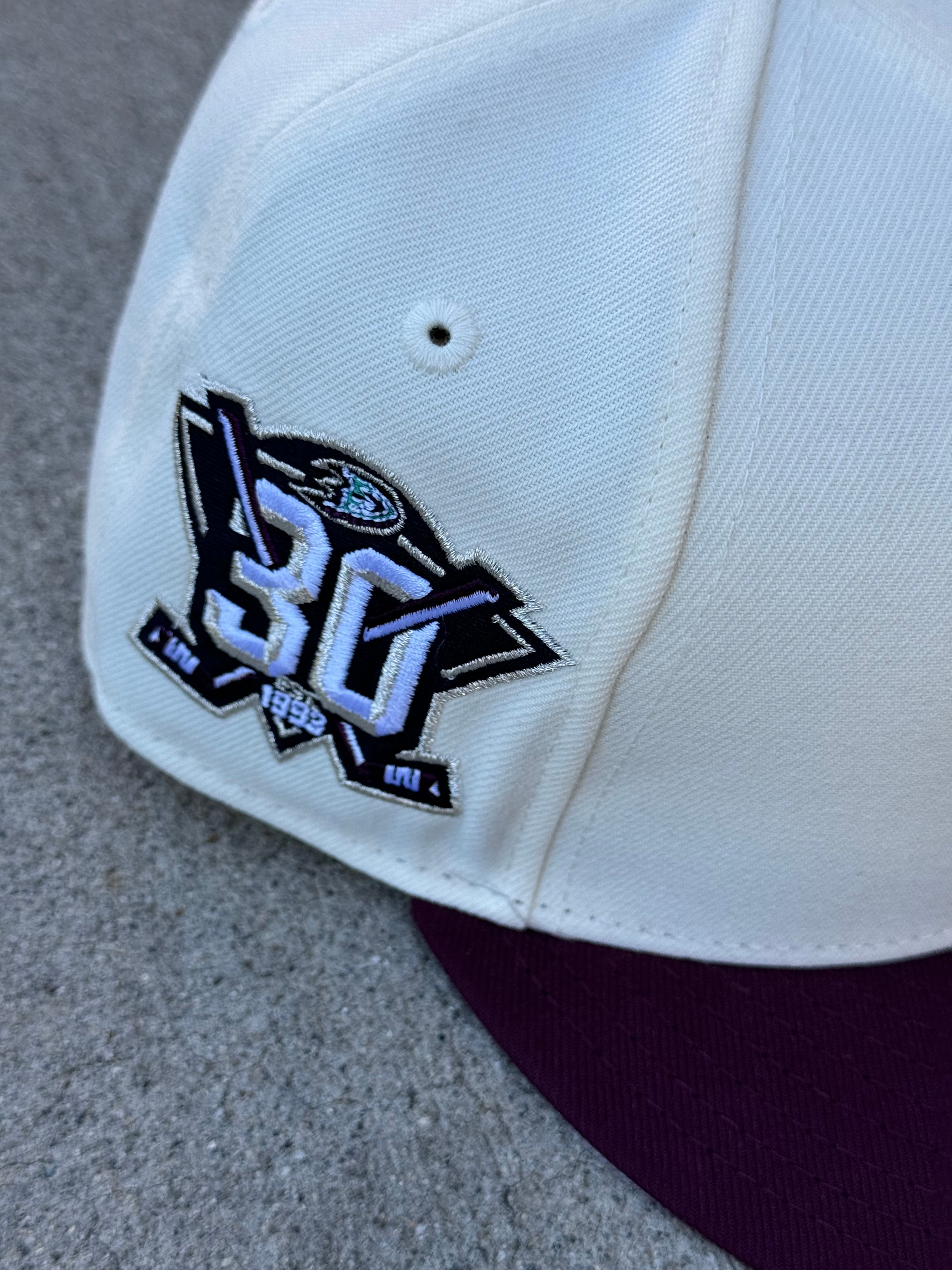 Anaheim Ducks 2Tone Chrome Burgundy Grey UV 30th Anniversary