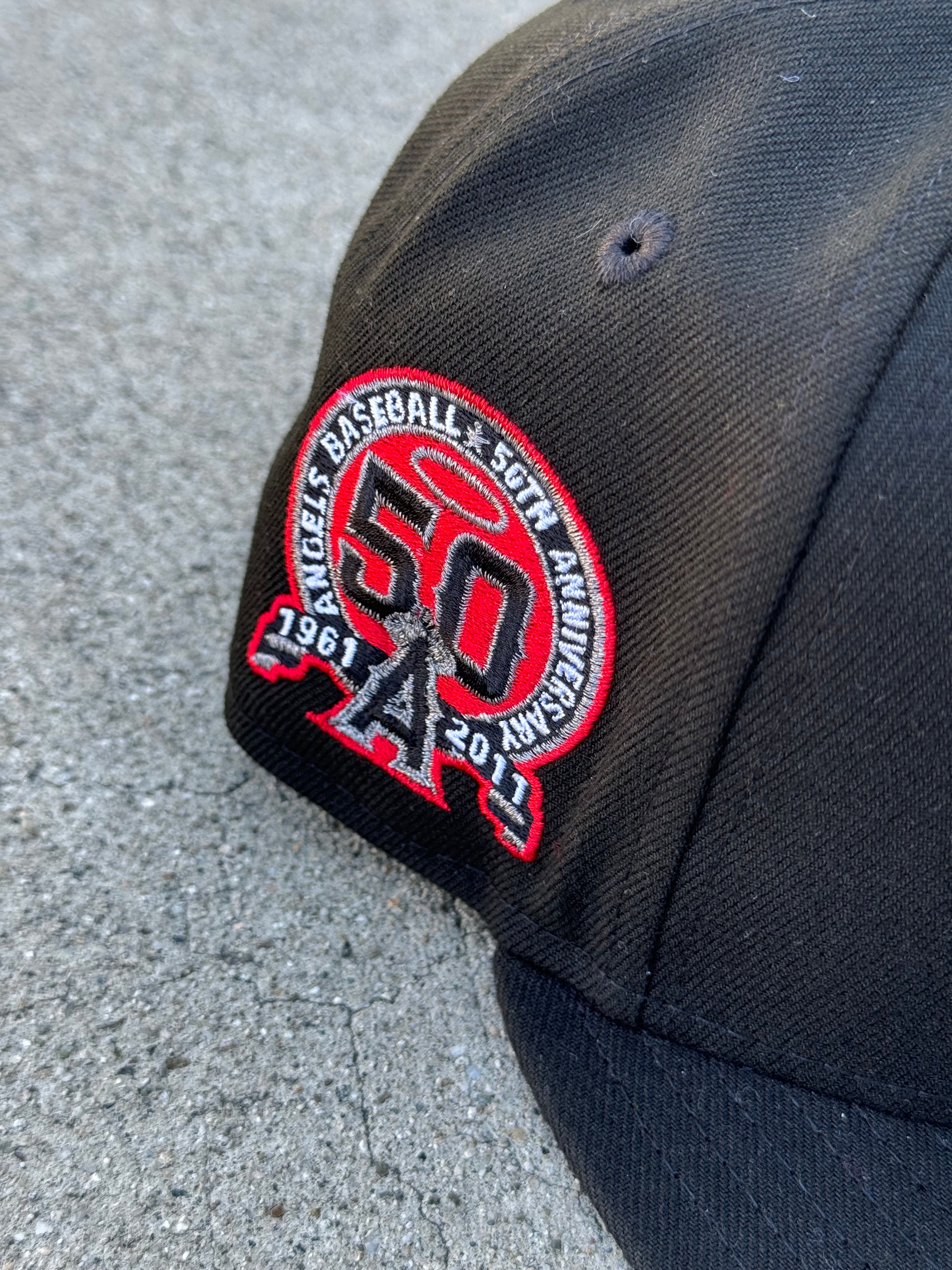 Anaheim Angels Wing Black Red UV 50th Anniversary Patch