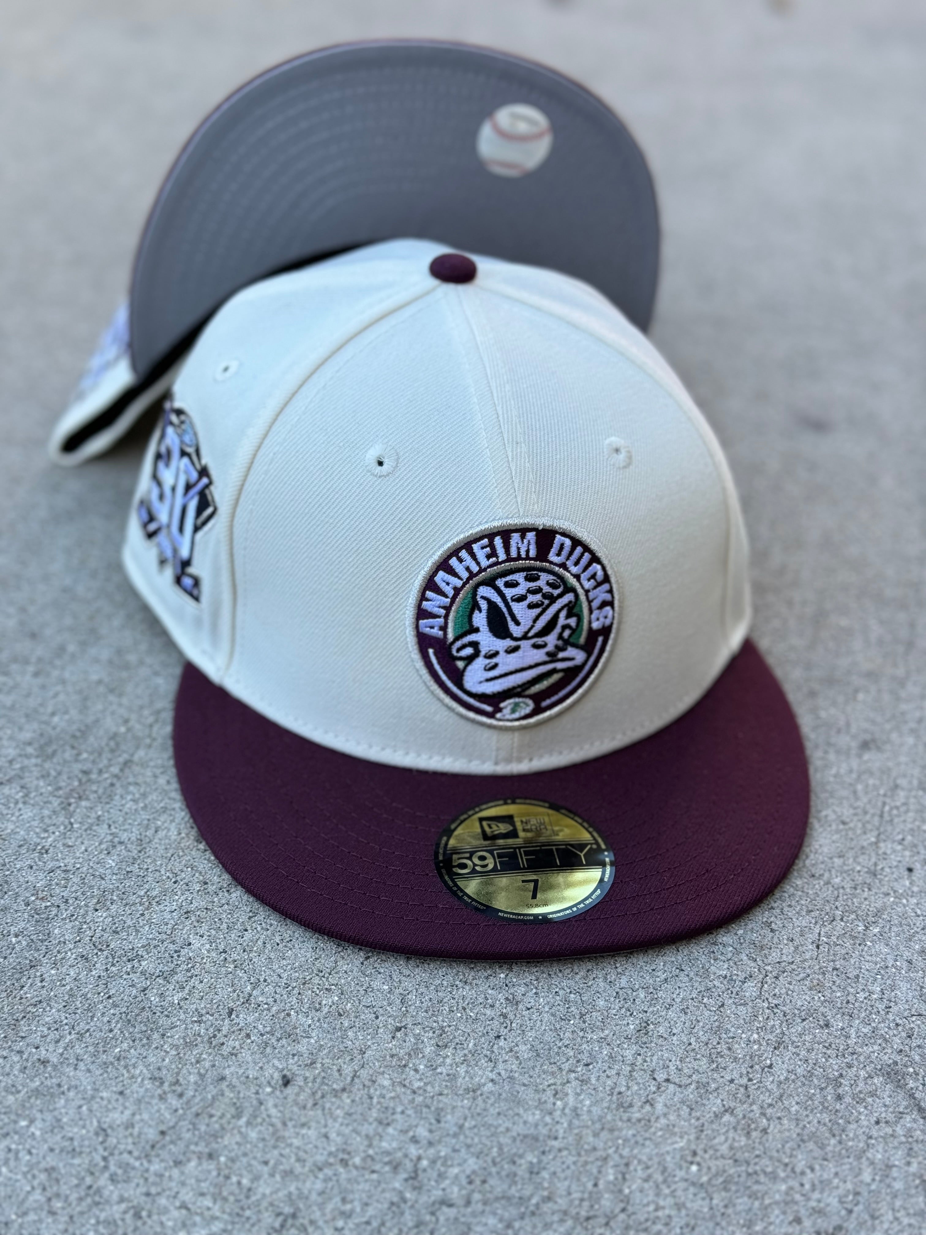 Anaheim Ducks 2Tone Chrome Burgundy Grey UV 30th Anniversary