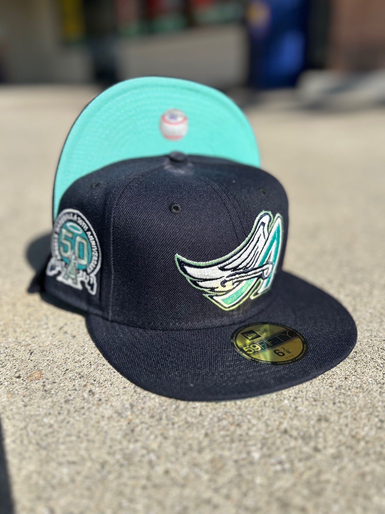 New Era Anaheim Angels wing Navy Teal UV