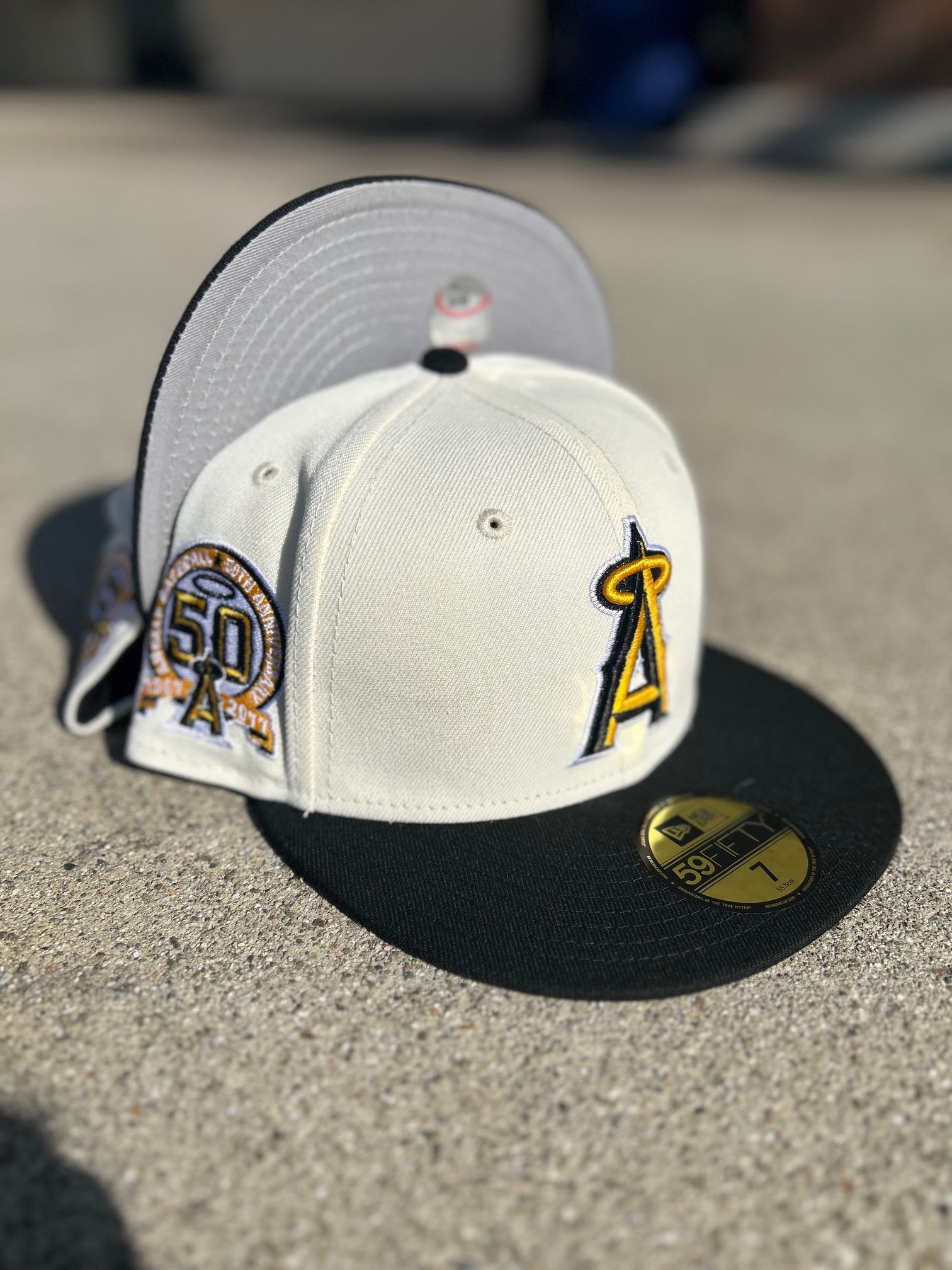 New Era Anaheim Angels 2 Tone Chrome Black Brim
