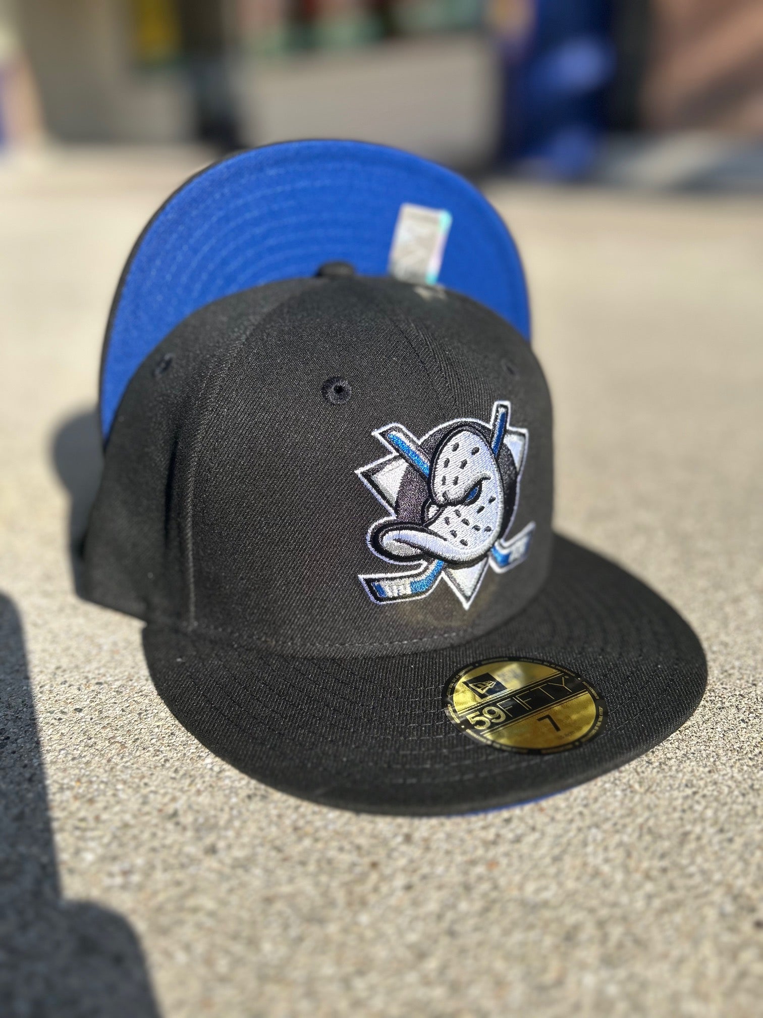 New Era Anaheim Ducks Black Royal Blue UV