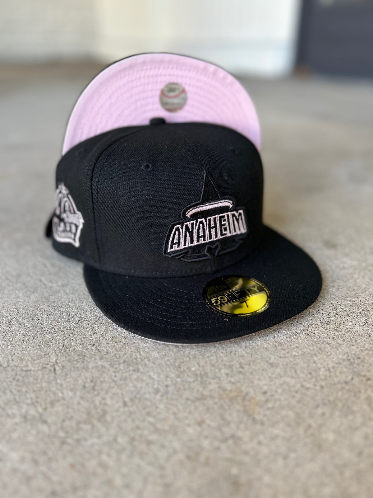 Anaheim Angels Script Black Pink 40TH Patch