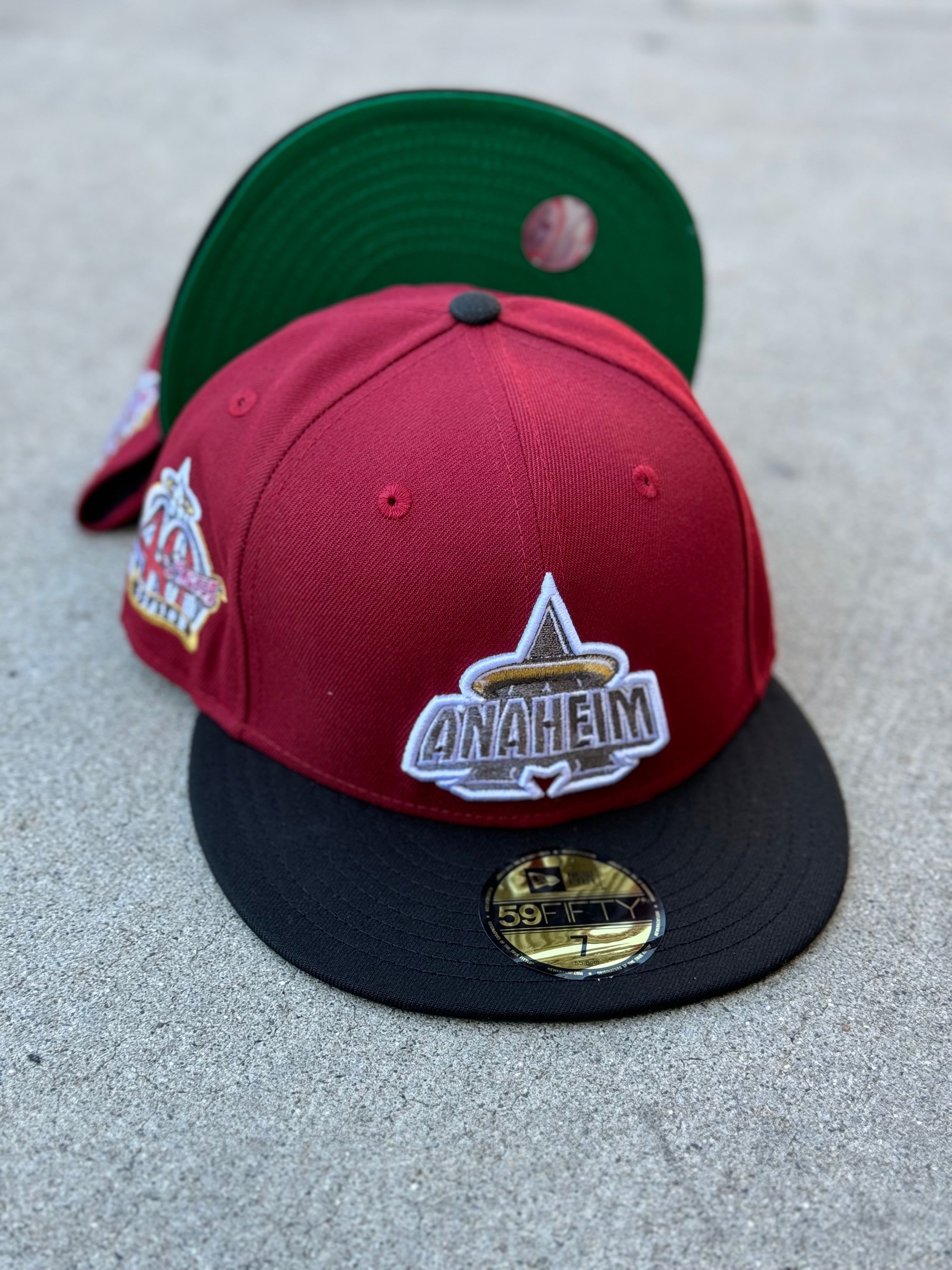 Anaheim Angels Anaheim Logo 2 Tone Maroon Black Green UV 40th Patch