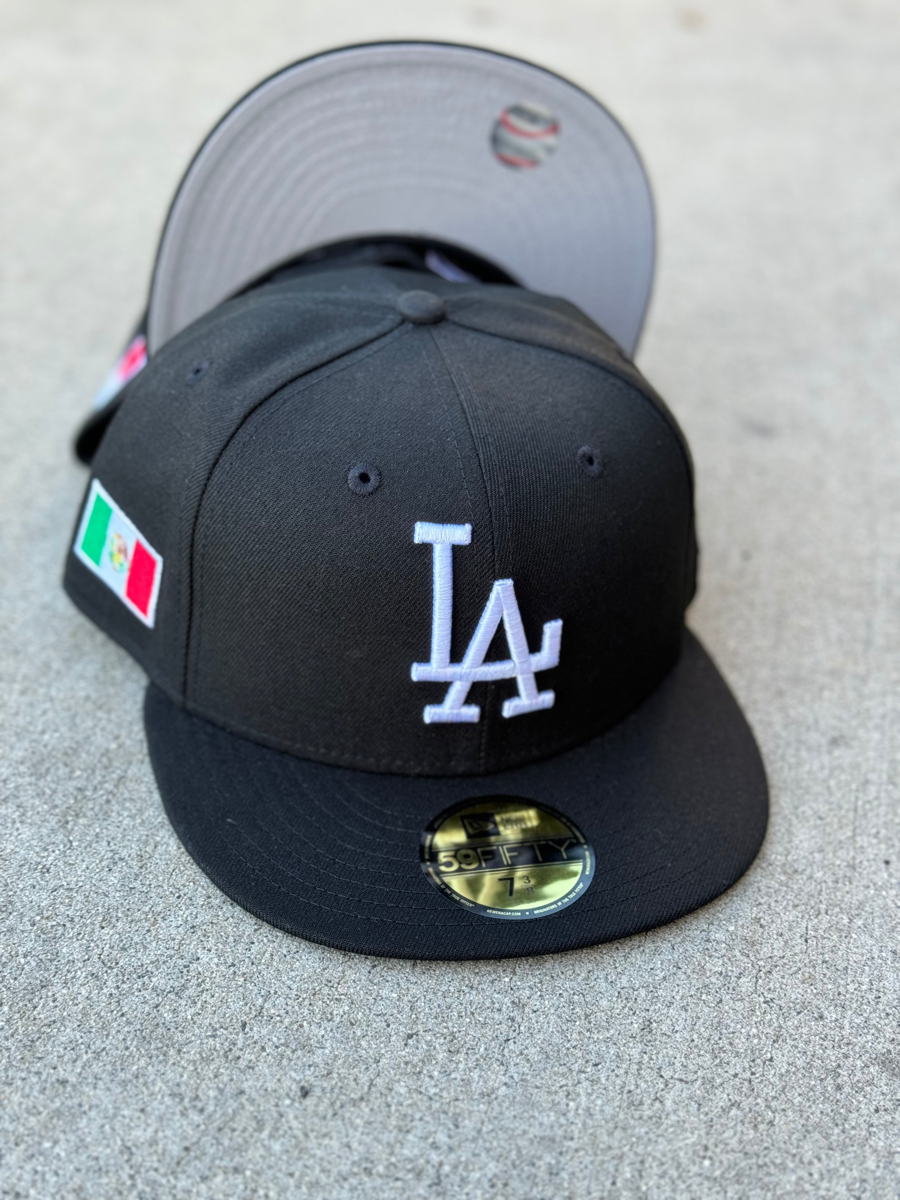 LA Dodgers Black Grey UV Mexico Flag Patch