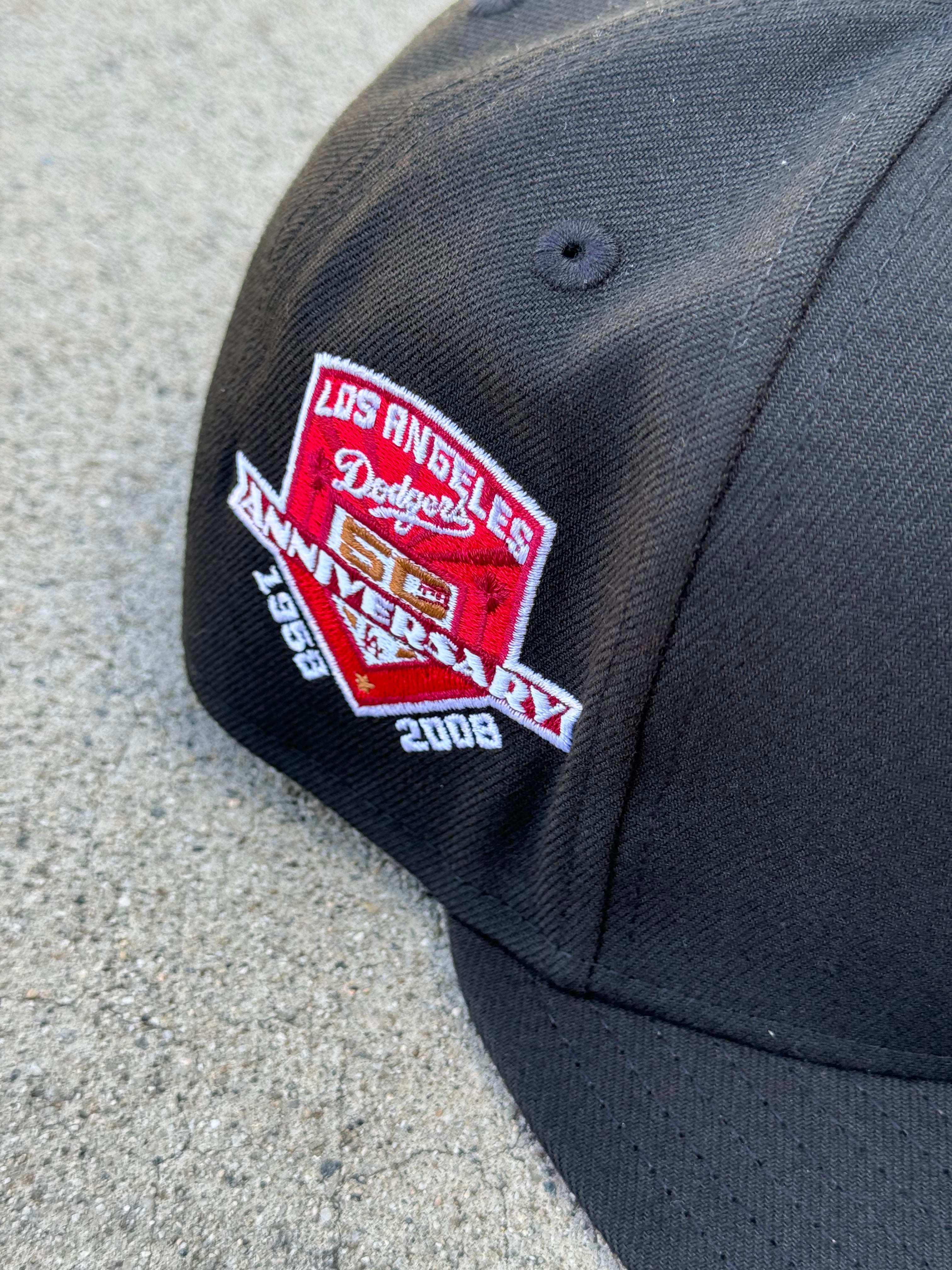 Los Angeles Dodgers Black Red UV 50th Anniversary Patch
