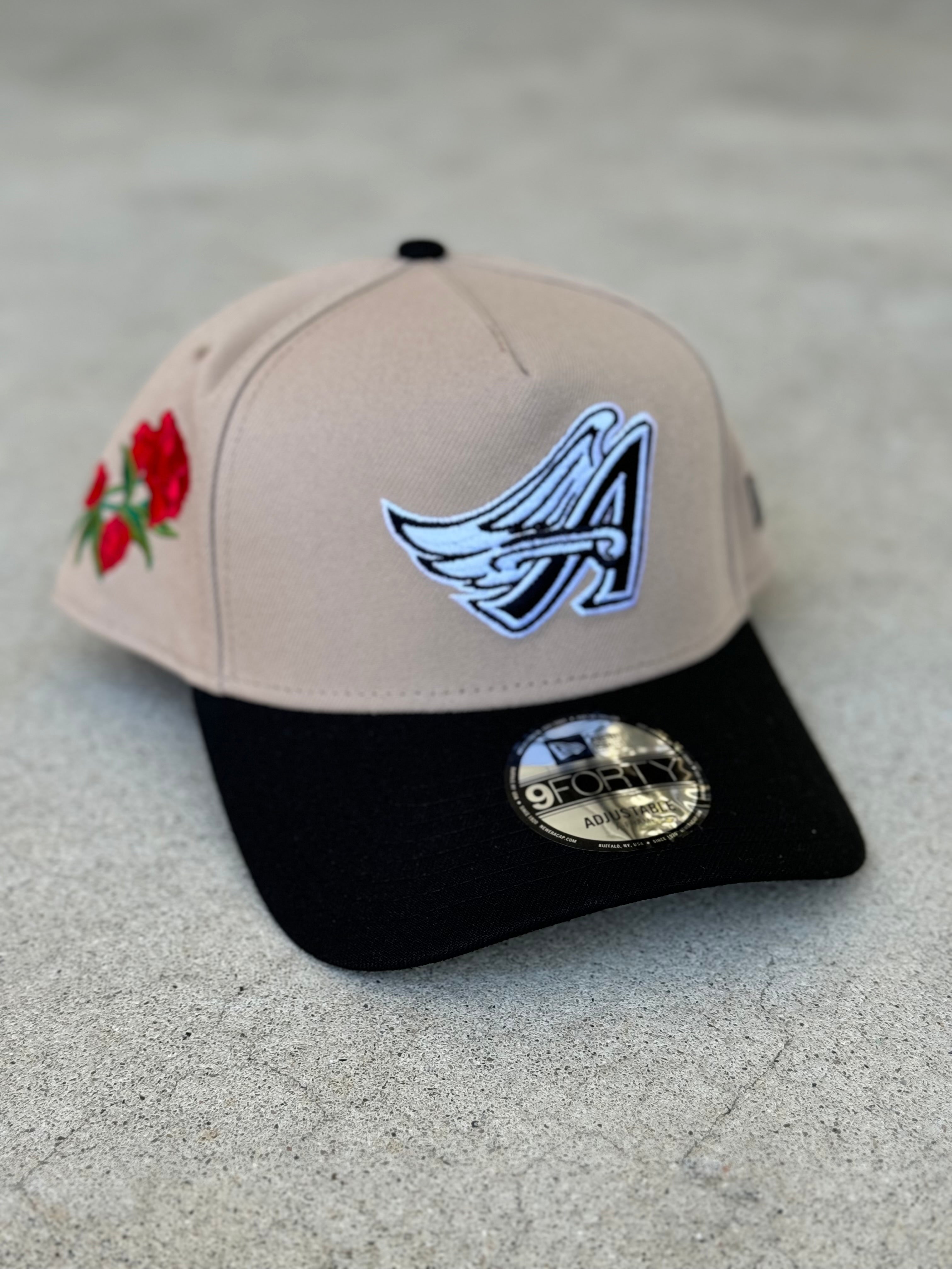 Anaheim Angels 2-Tone Khaki Black Rose Patch