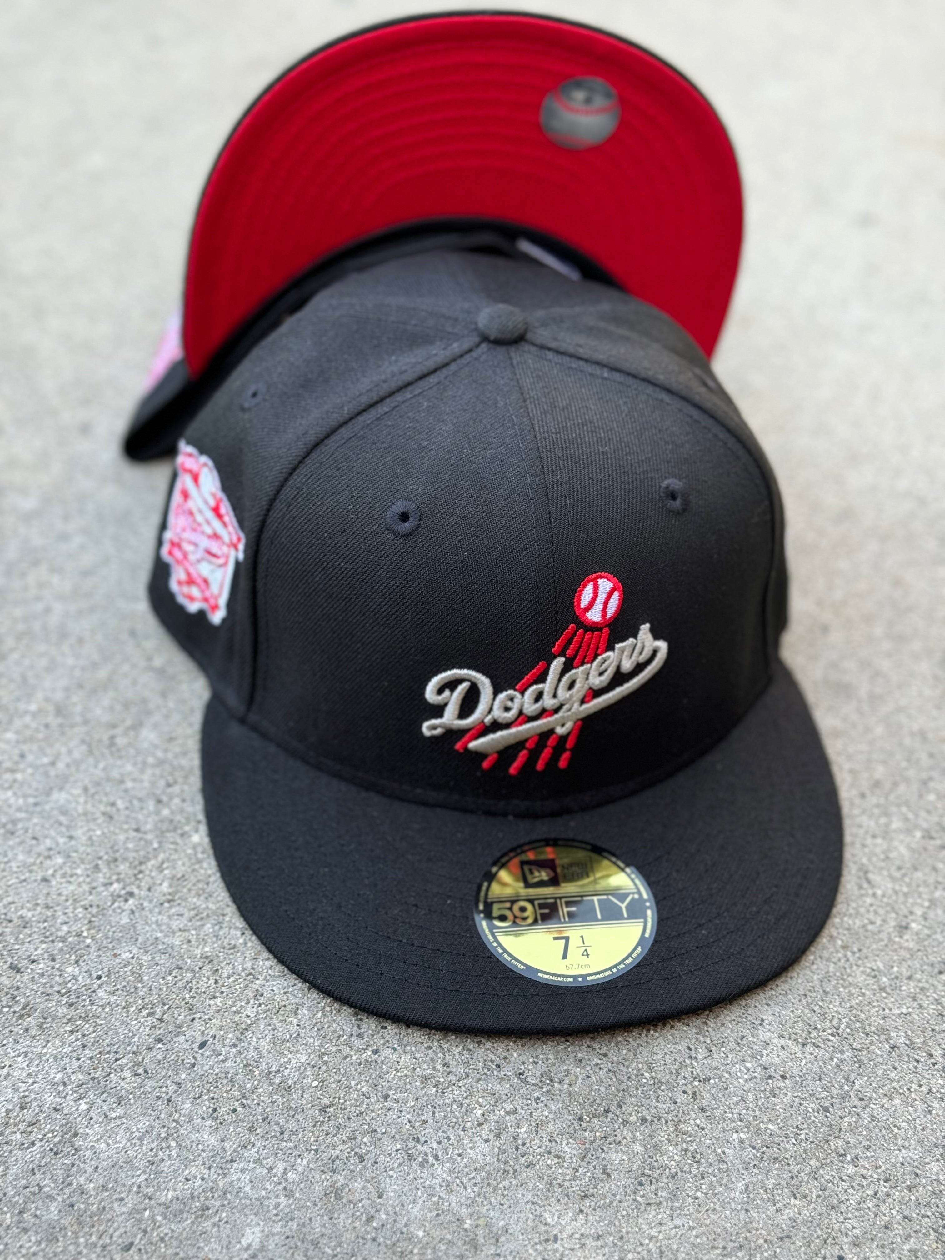 LA Dodgers Script Black Red UV 40th Patch