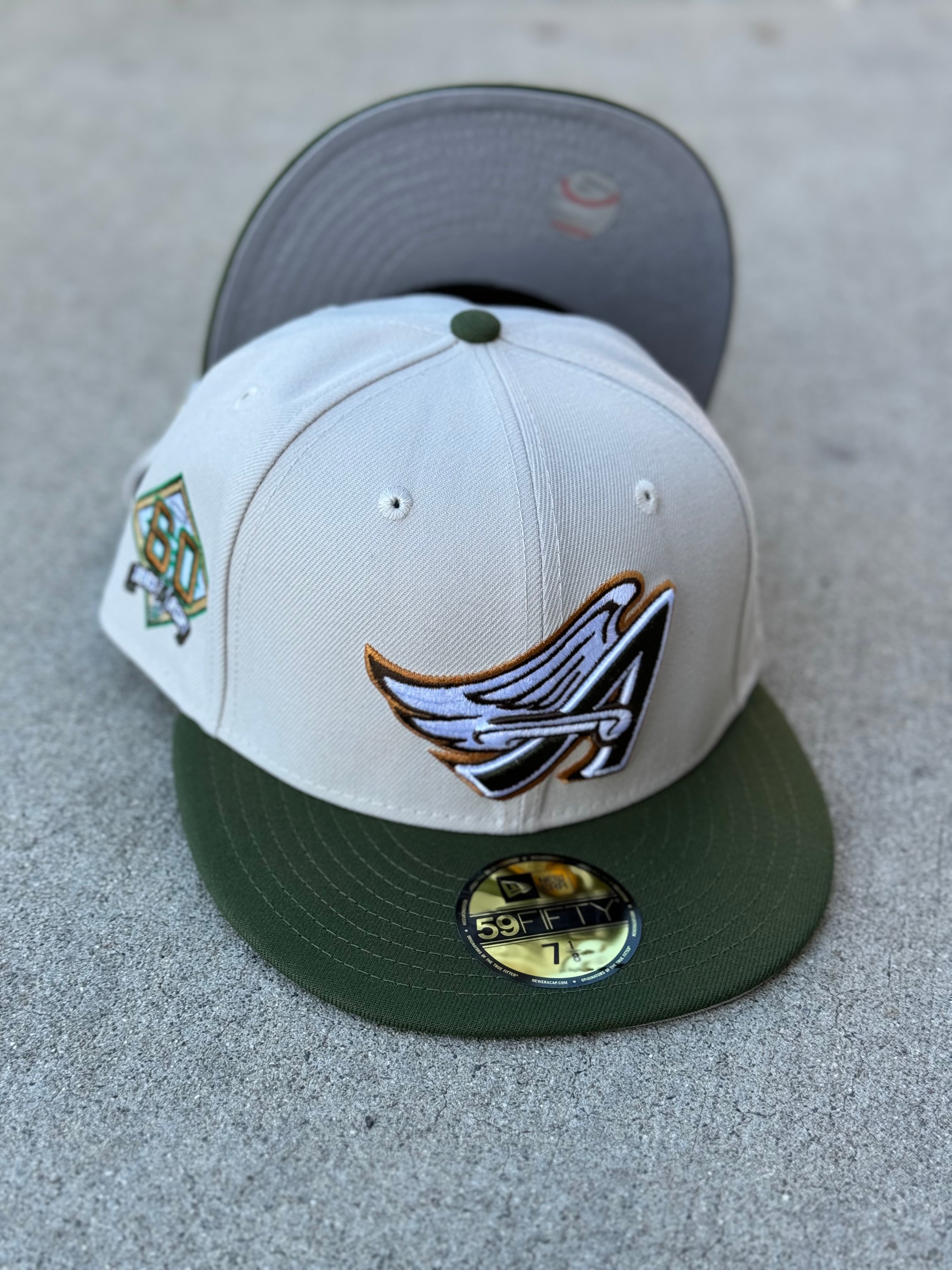 Anaheim Angels Wing 2Tone Stone Green Grey UV 60th Anniversary