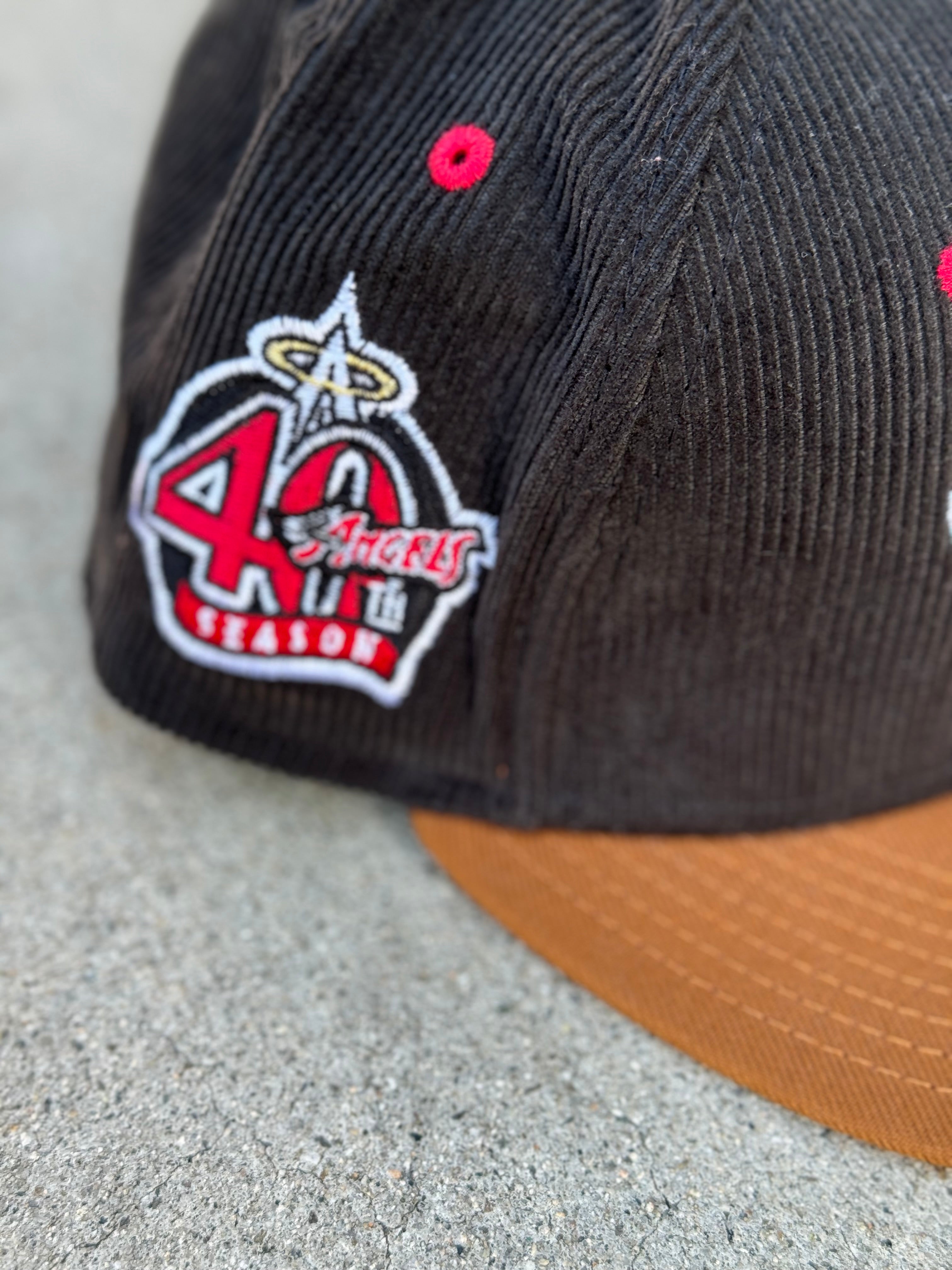 Anaheim Angels Wing 2Tone Cord Brown 40th Anniversary