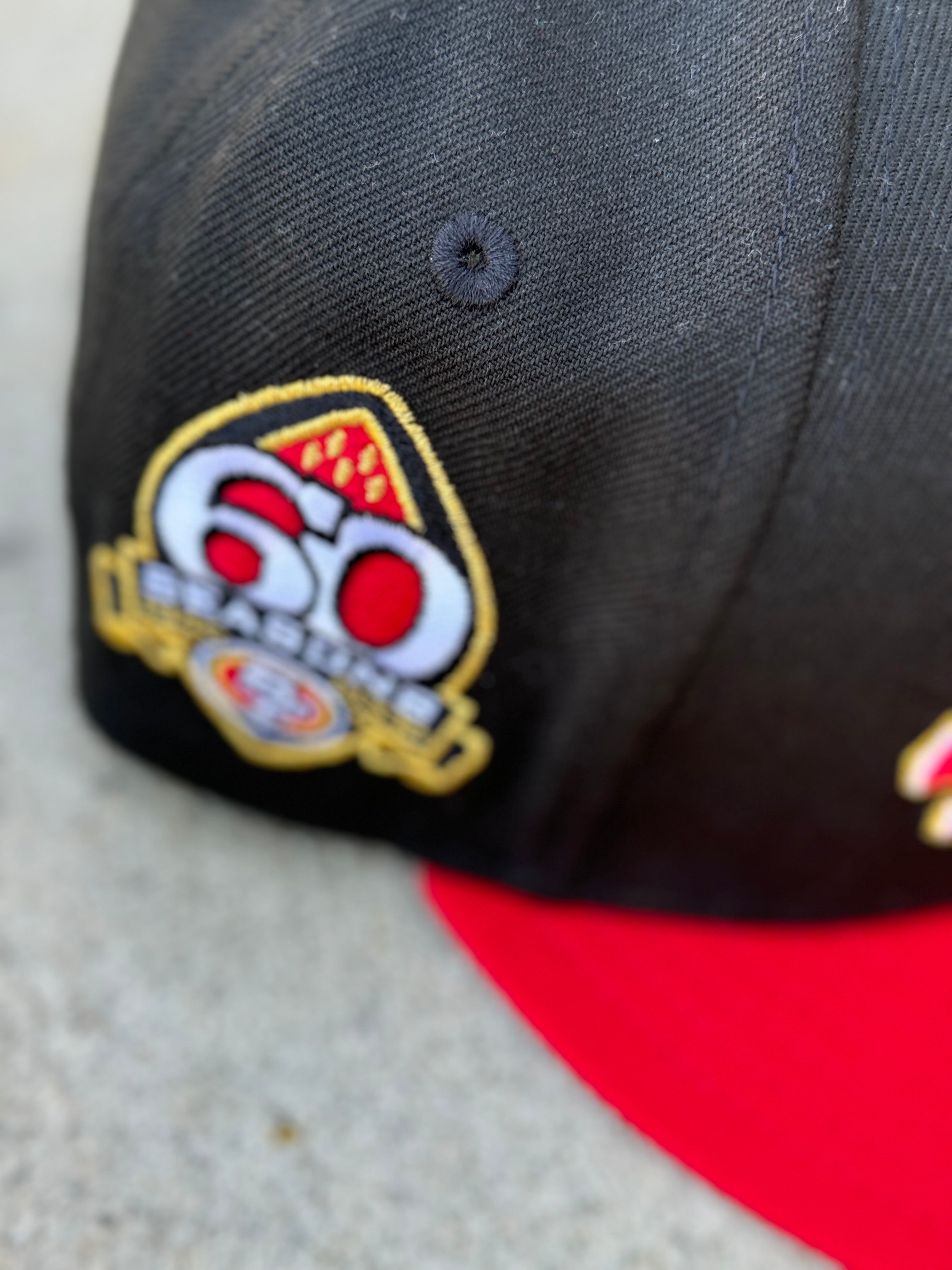 SF 49ers 2tone Black Red Grey UV 60 Season Patch