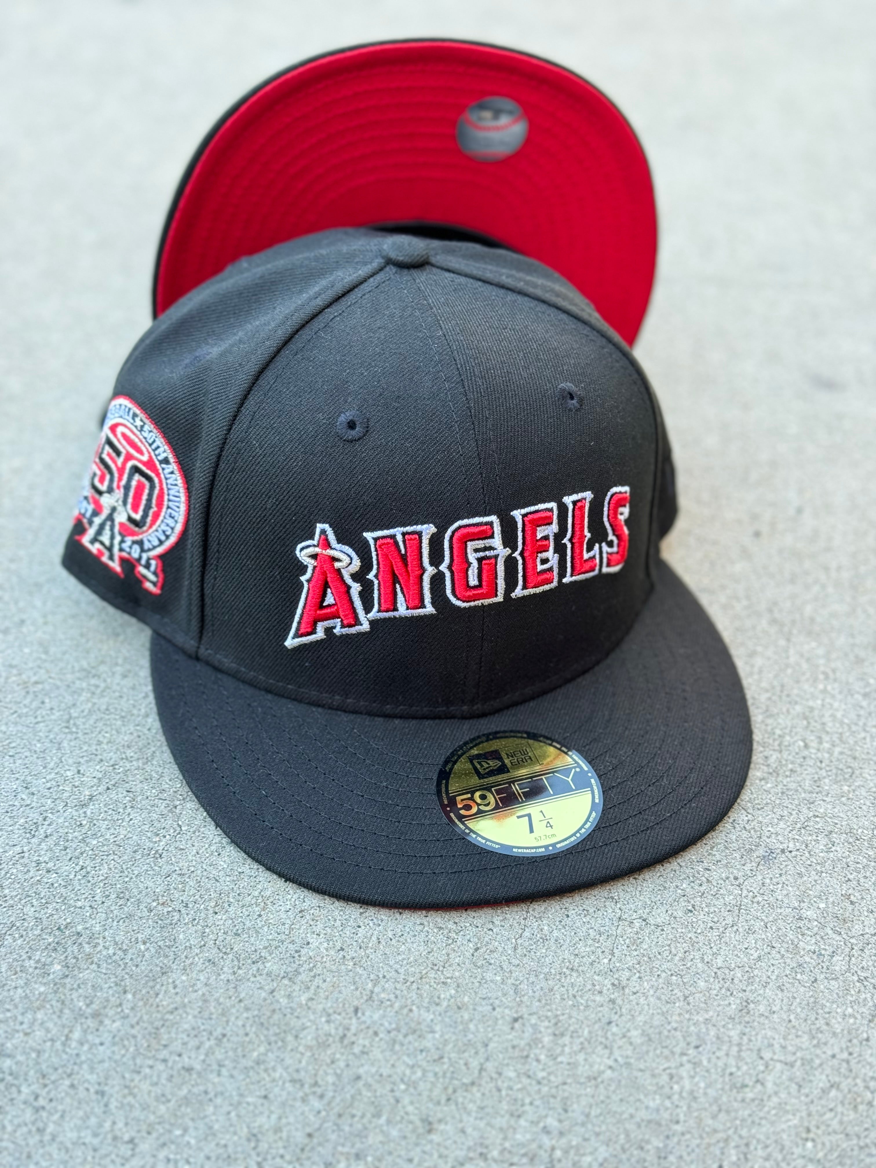 Anaheim Angels Script Black Red UV 50th Patch