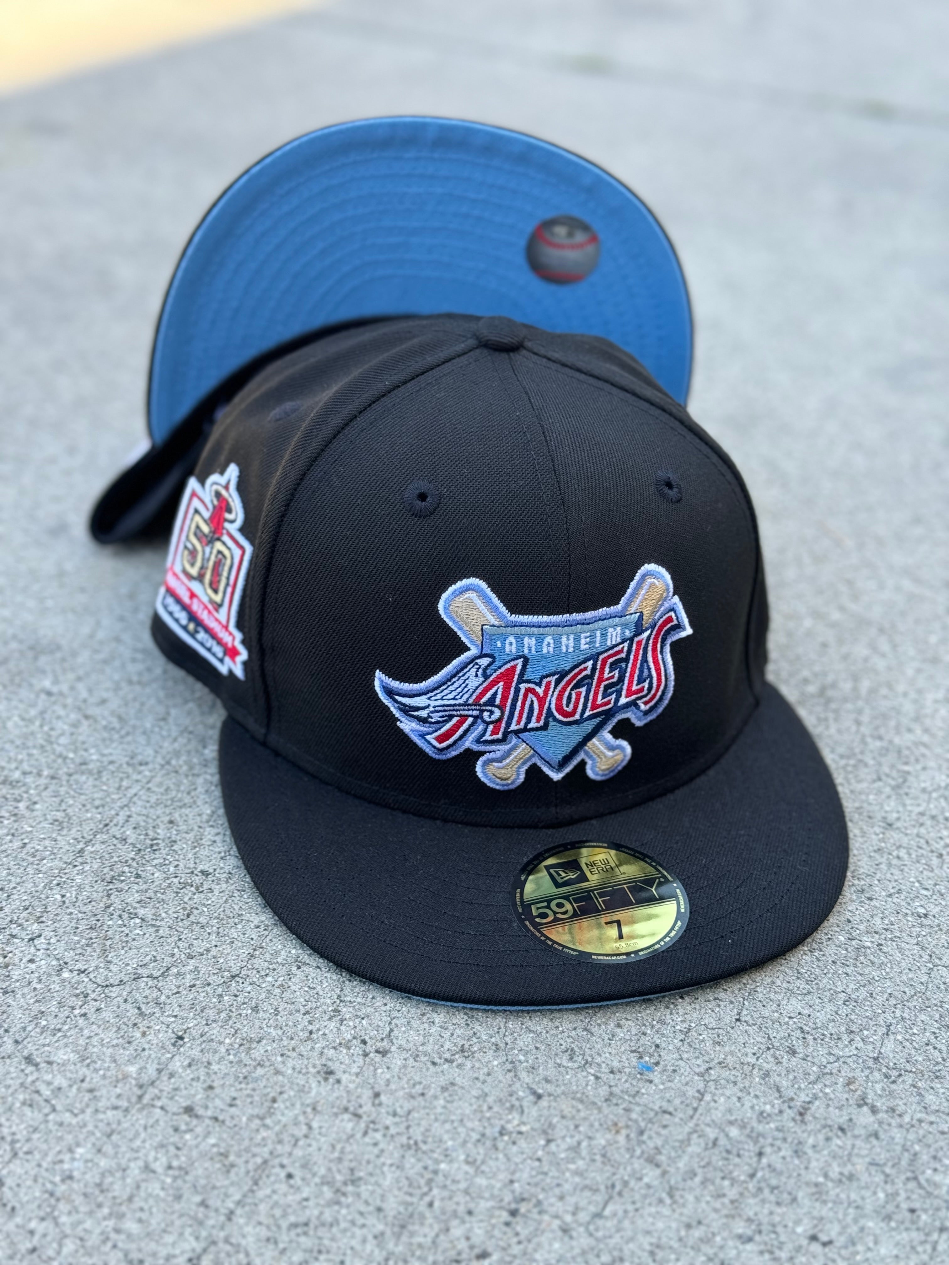 Anaheim Angels Black Script Logo 50th Stadium Patch