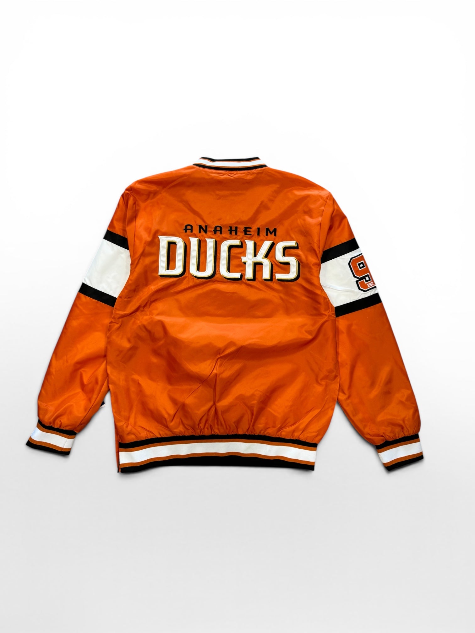Starter Anaheim Ducks Orange Windbreaker