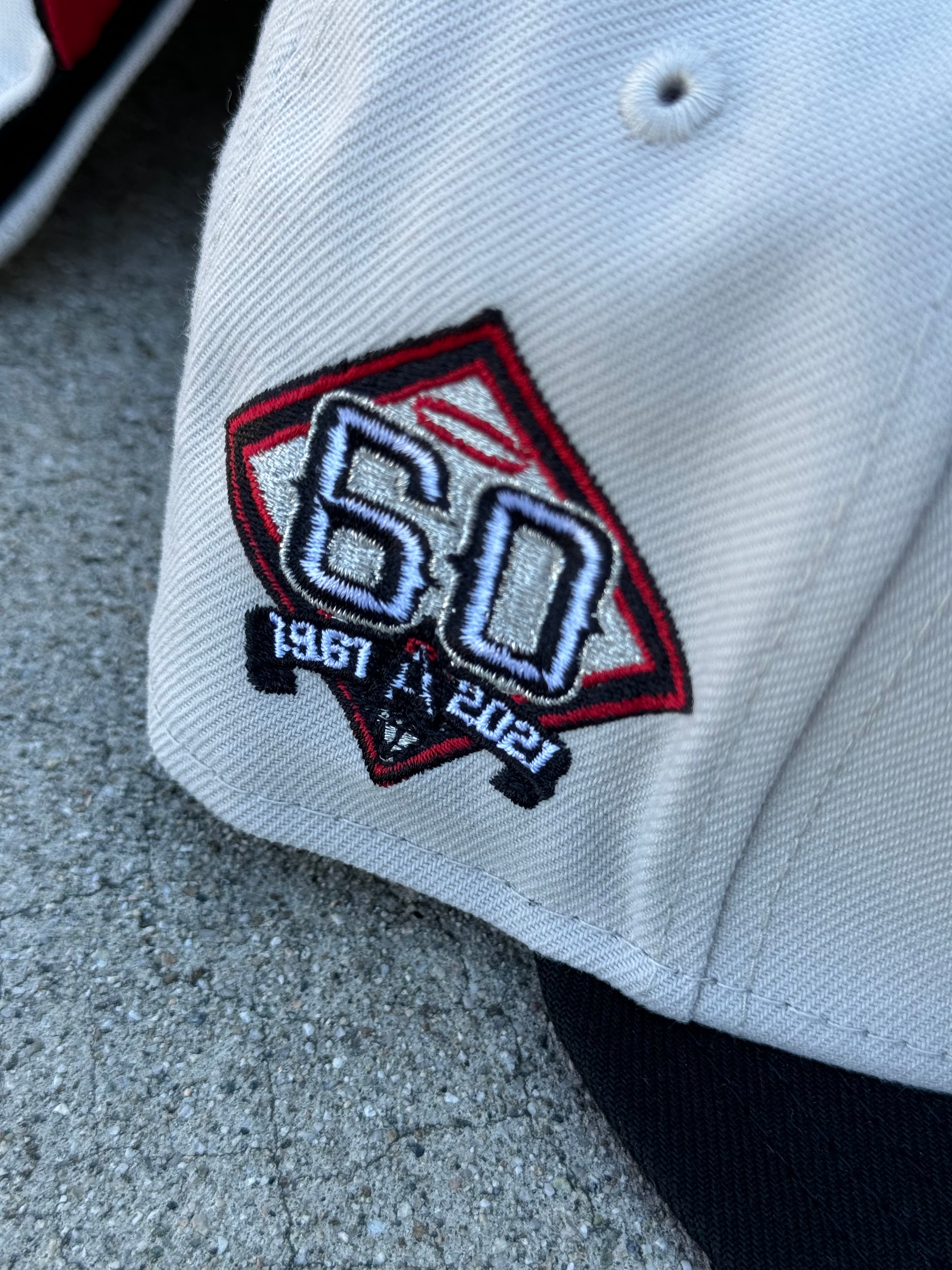 Anaheim Angels Wing 2Tone Stone Black Red UV 60th Patch