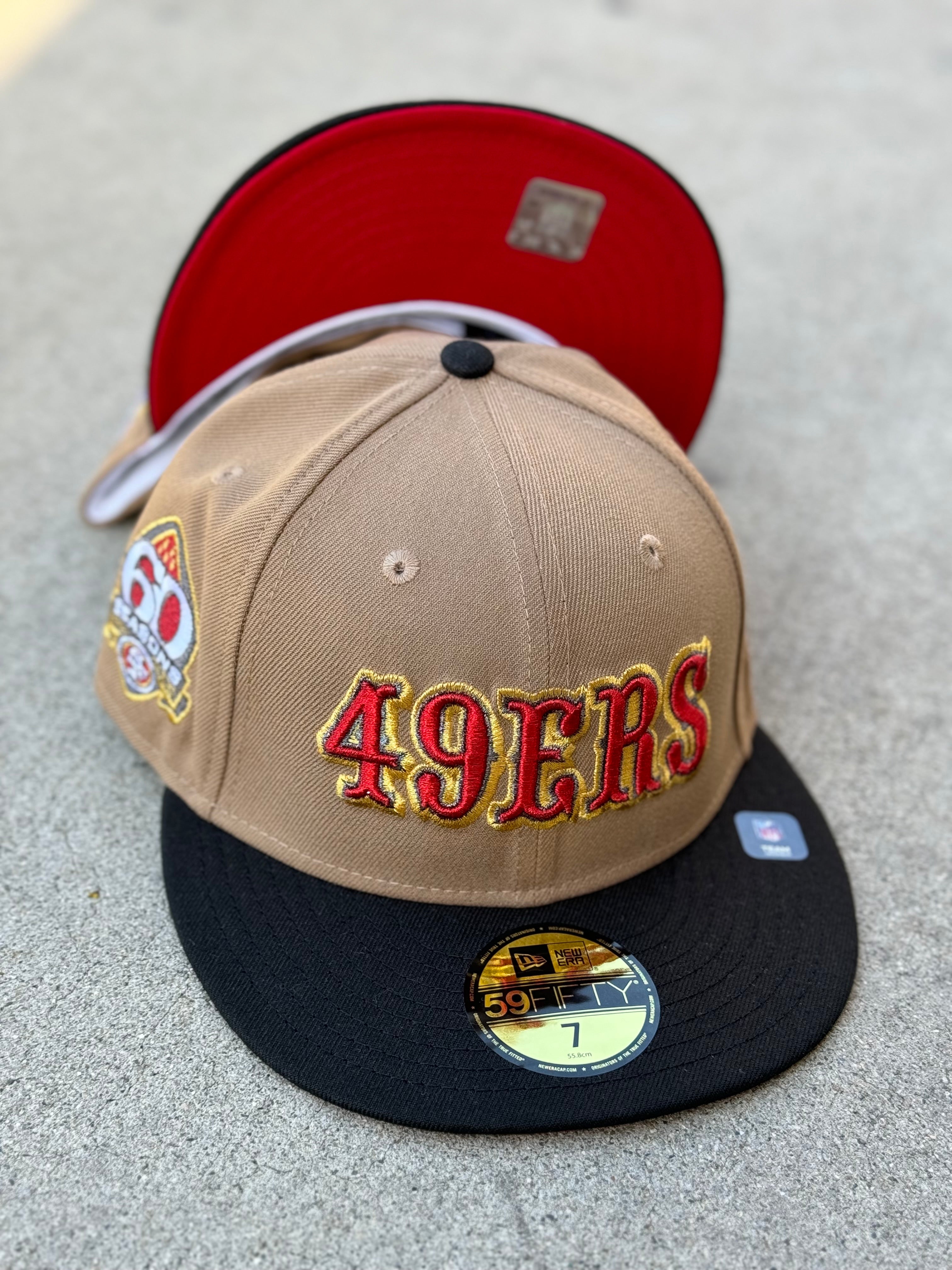 SF 49ers 2Tone Khaki Black Red 60 Season Patch