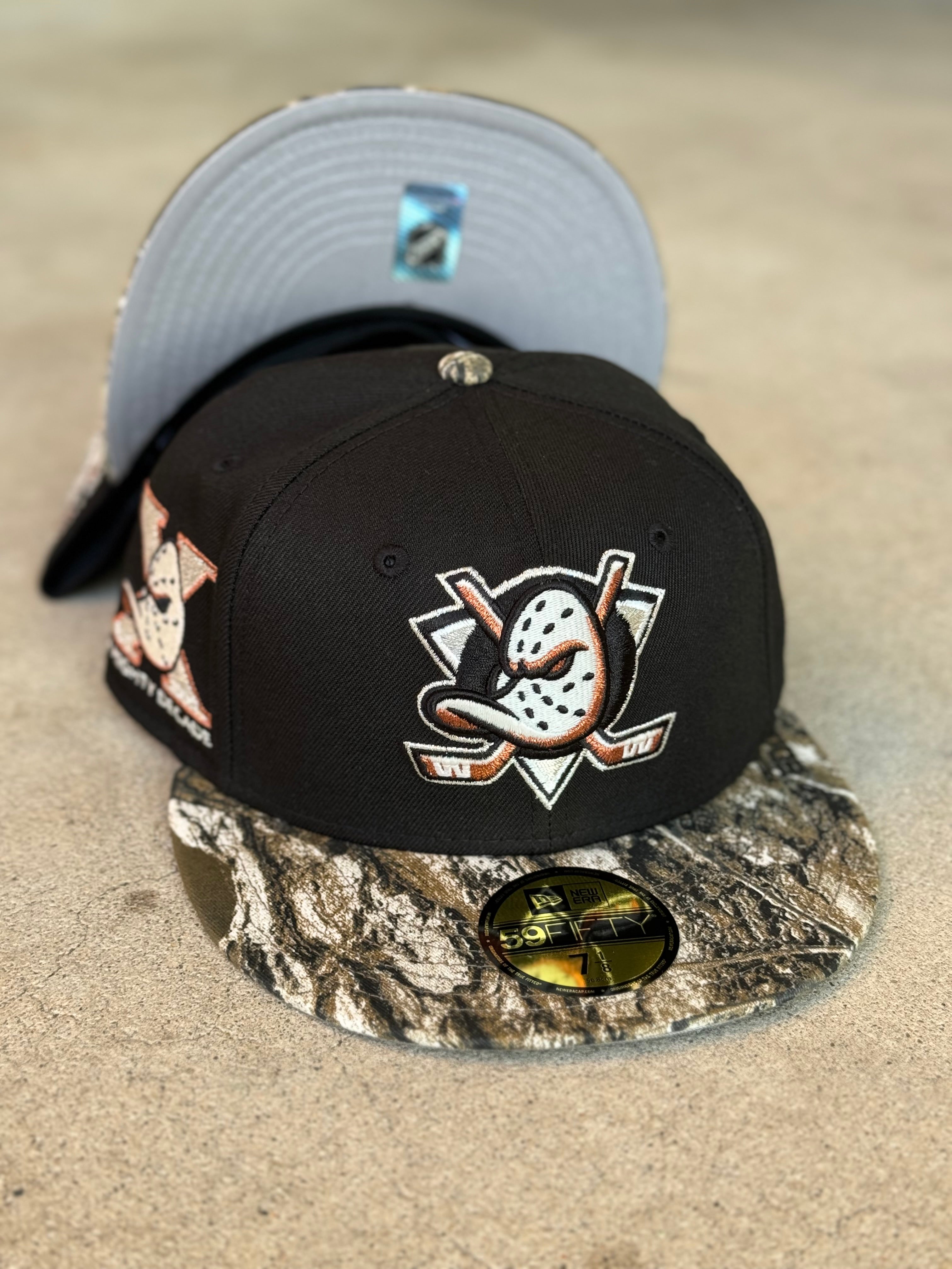 New Era Anaheim Ducks 2 Tone Black Real Tree Mighty Ducks Patch