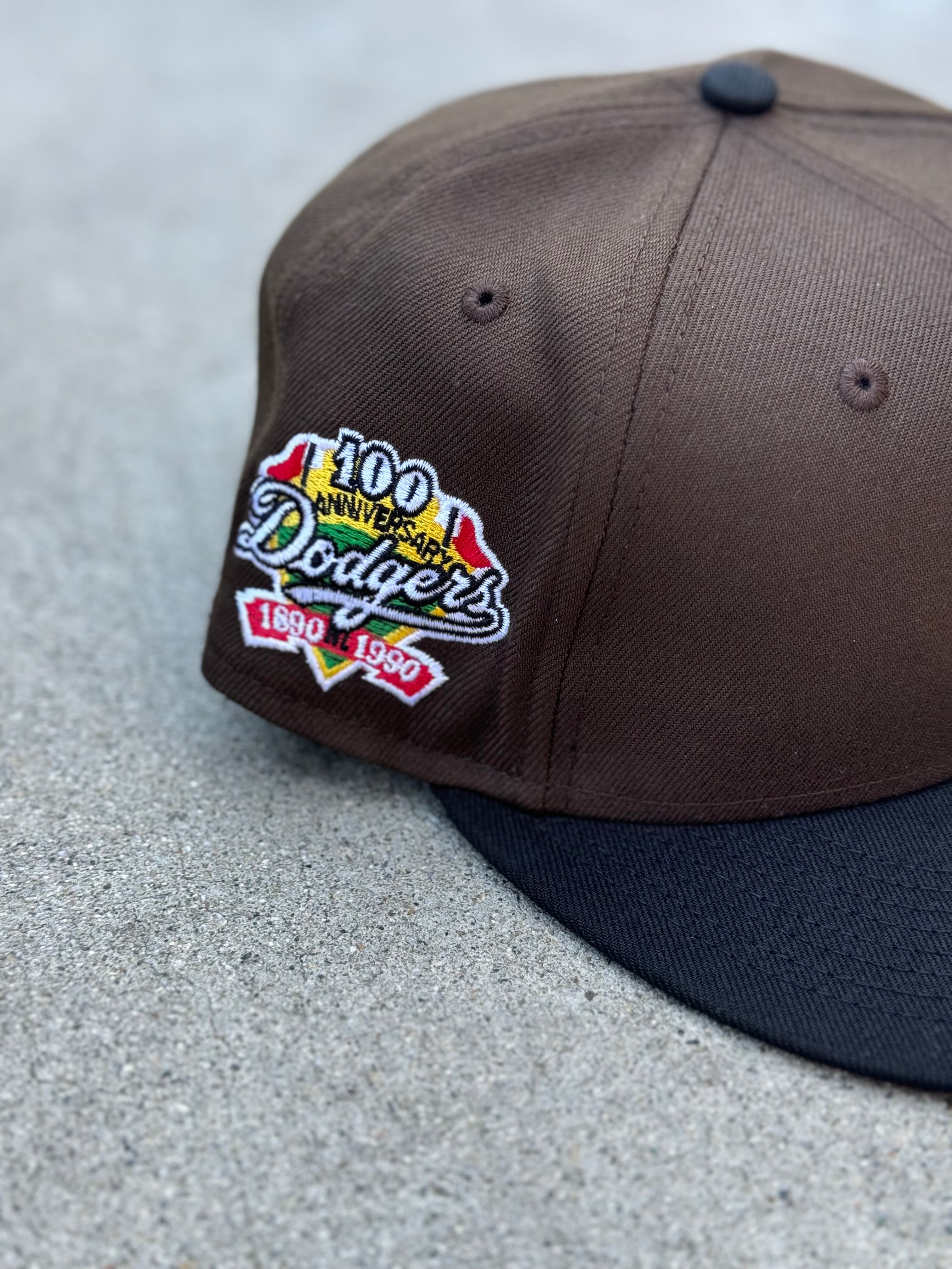 Los Angeles Dodgers Brown Black 2 Tone 100th Anniversary