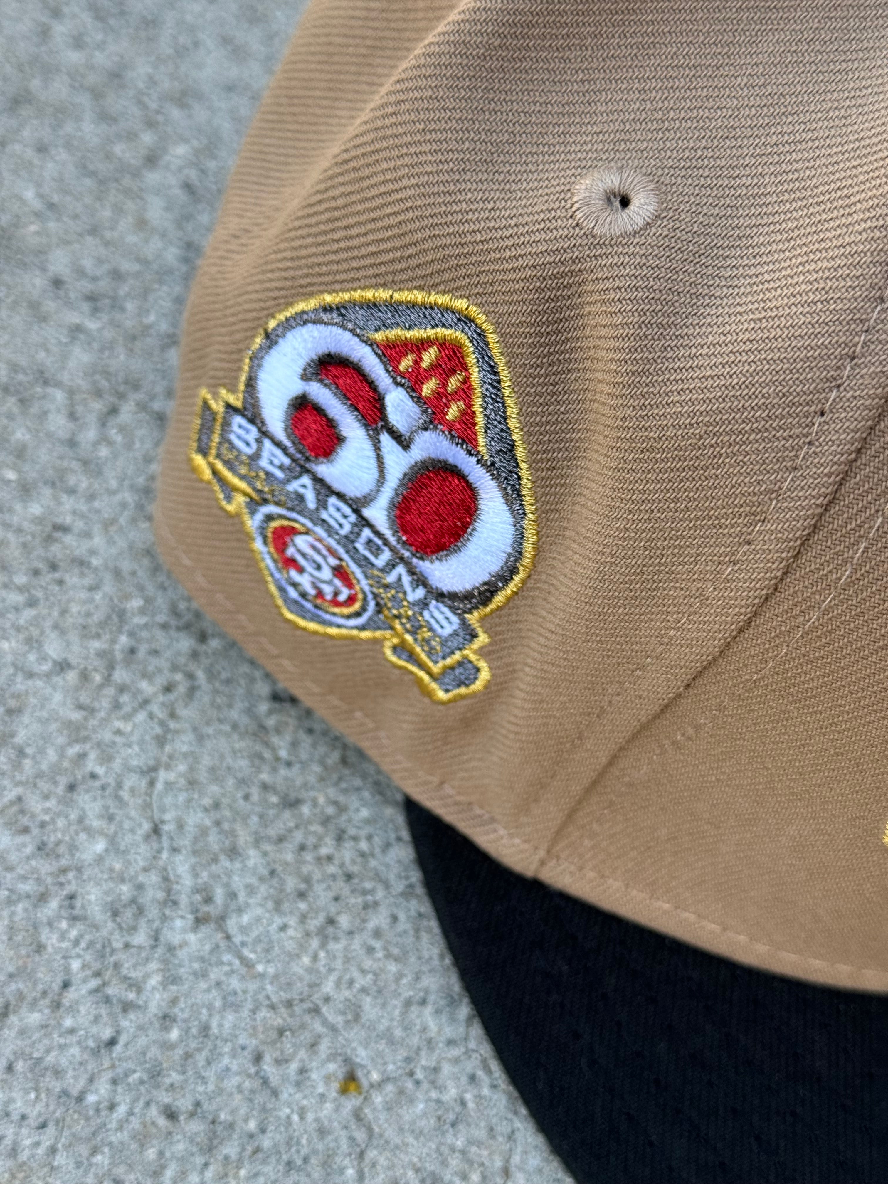SF 49ers 2Tone Khaki Black Red 60 Season Patch