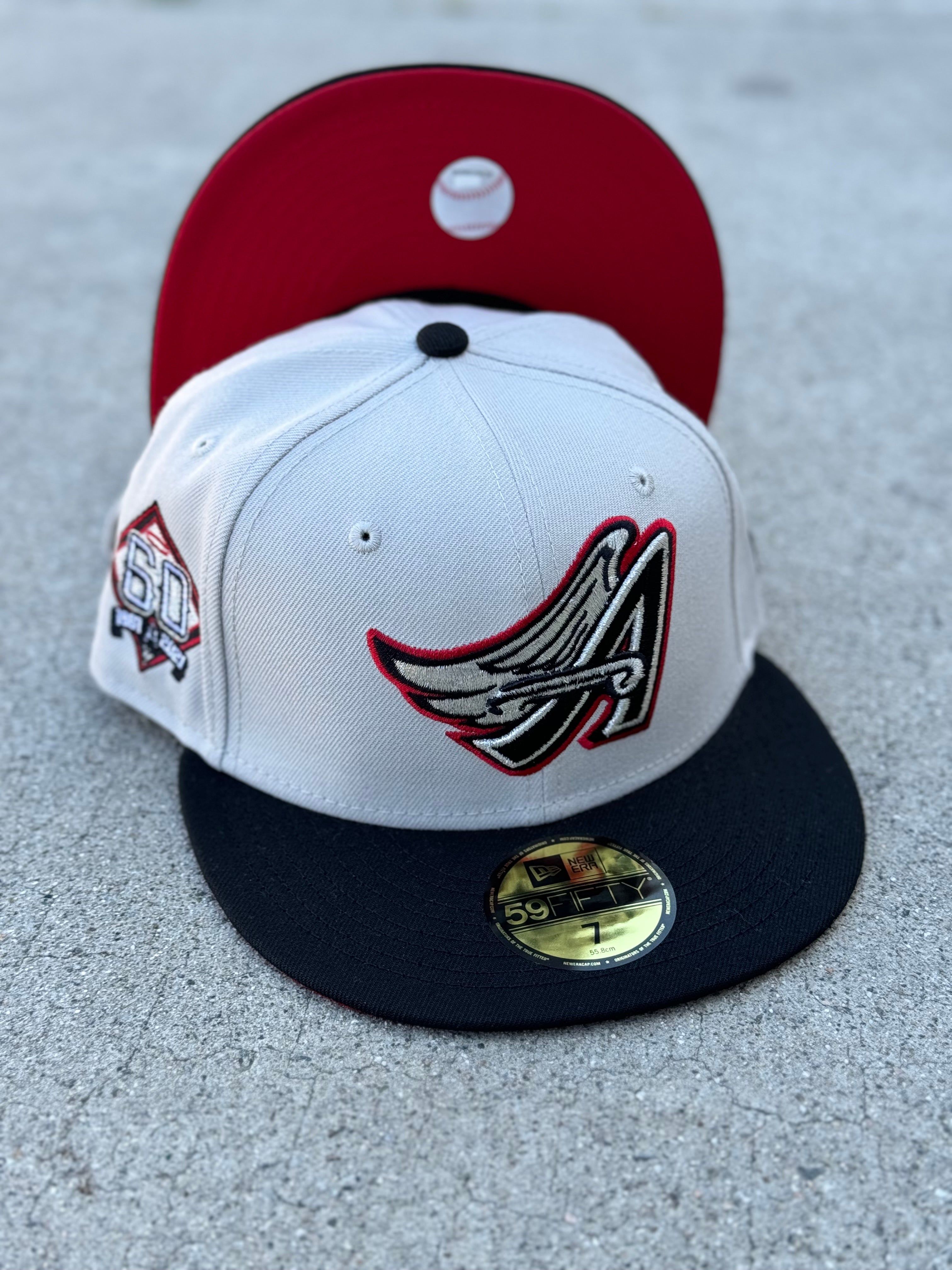 Anaheim Angels Wing 2Tone Stone Black Red UV 60th Patch