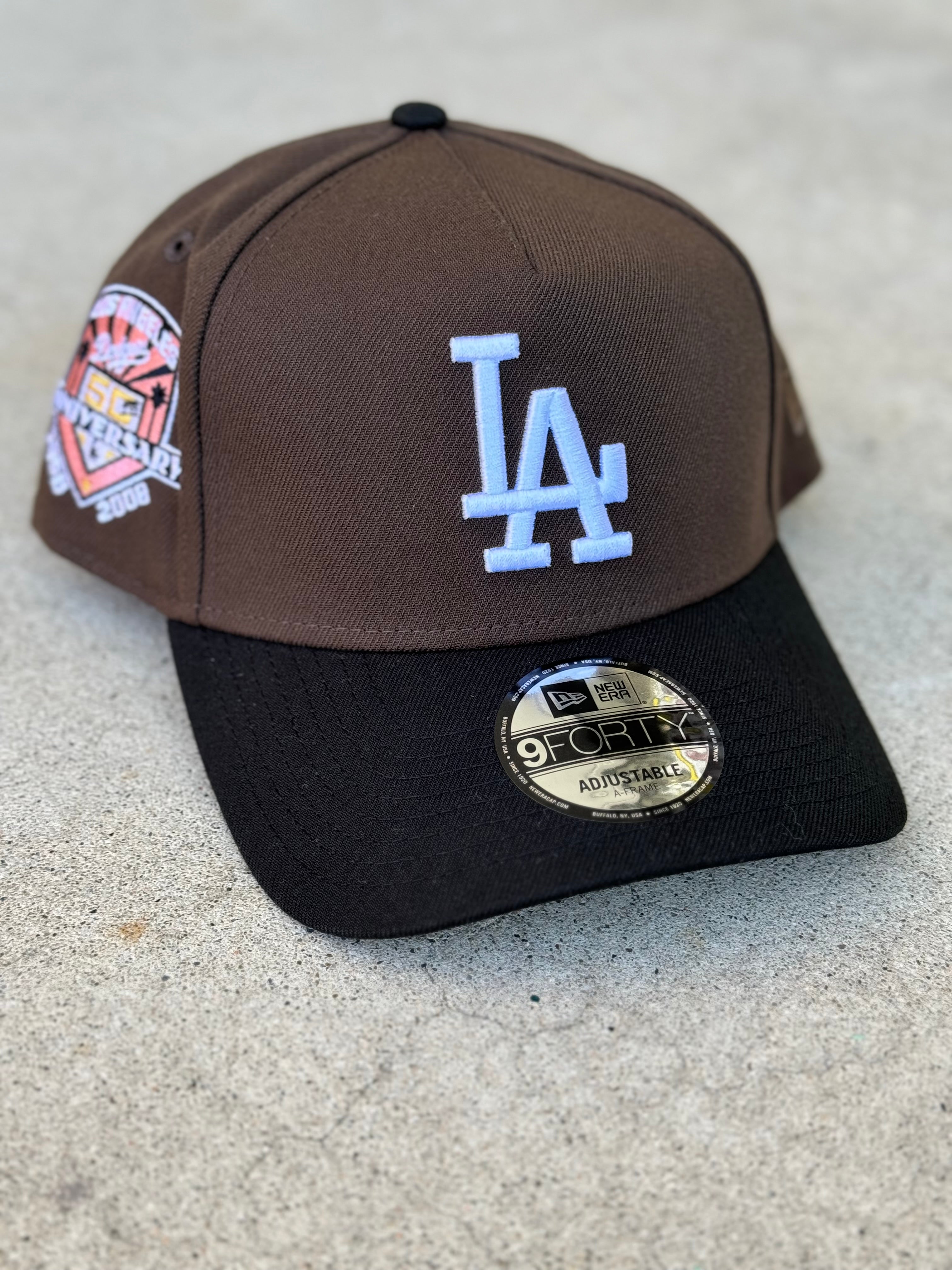 LA Dodgers 2-Tone Mocha Black 50th Patch