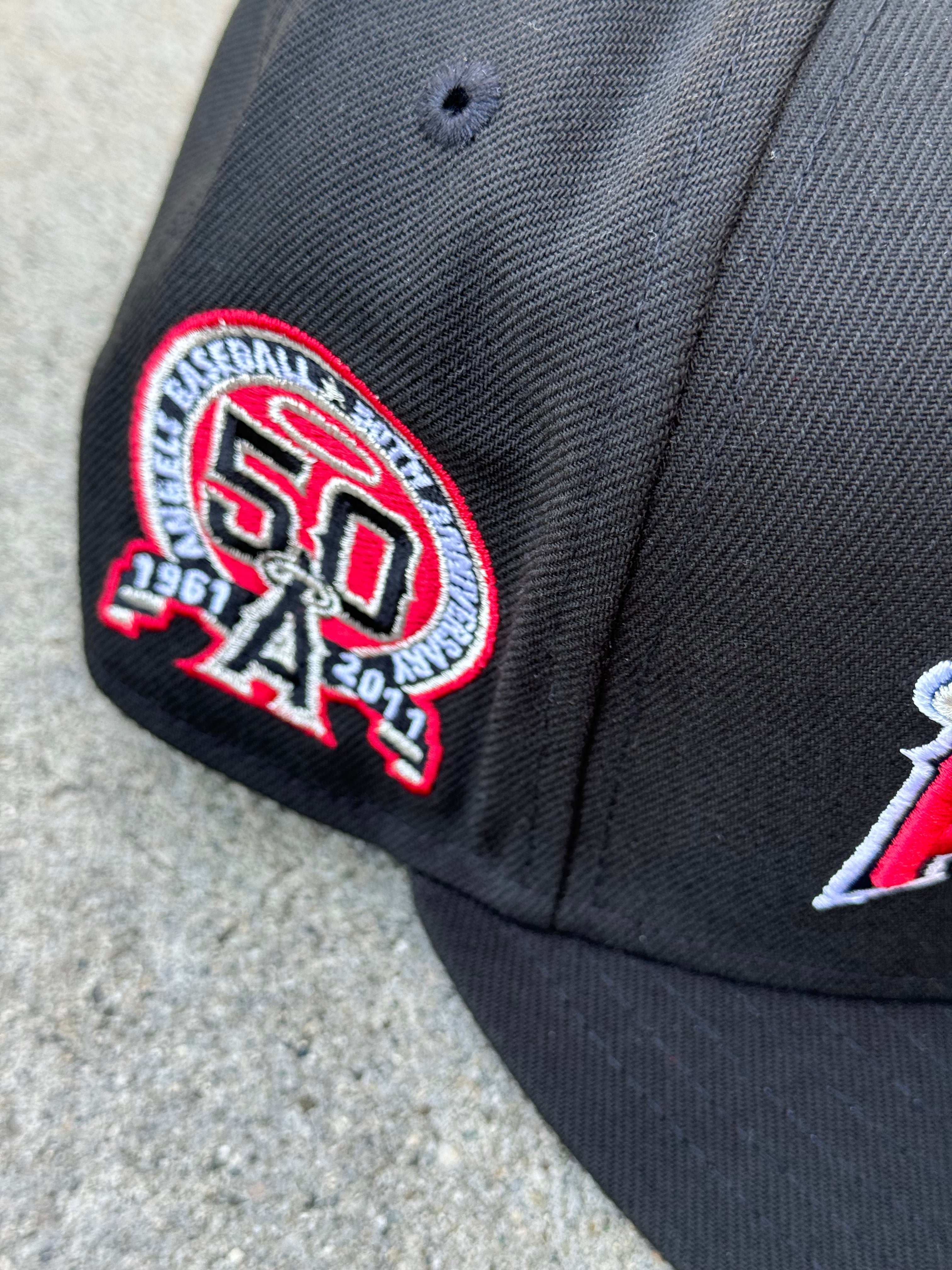 Anaheim Angels Script Black Red UV 50th Patch