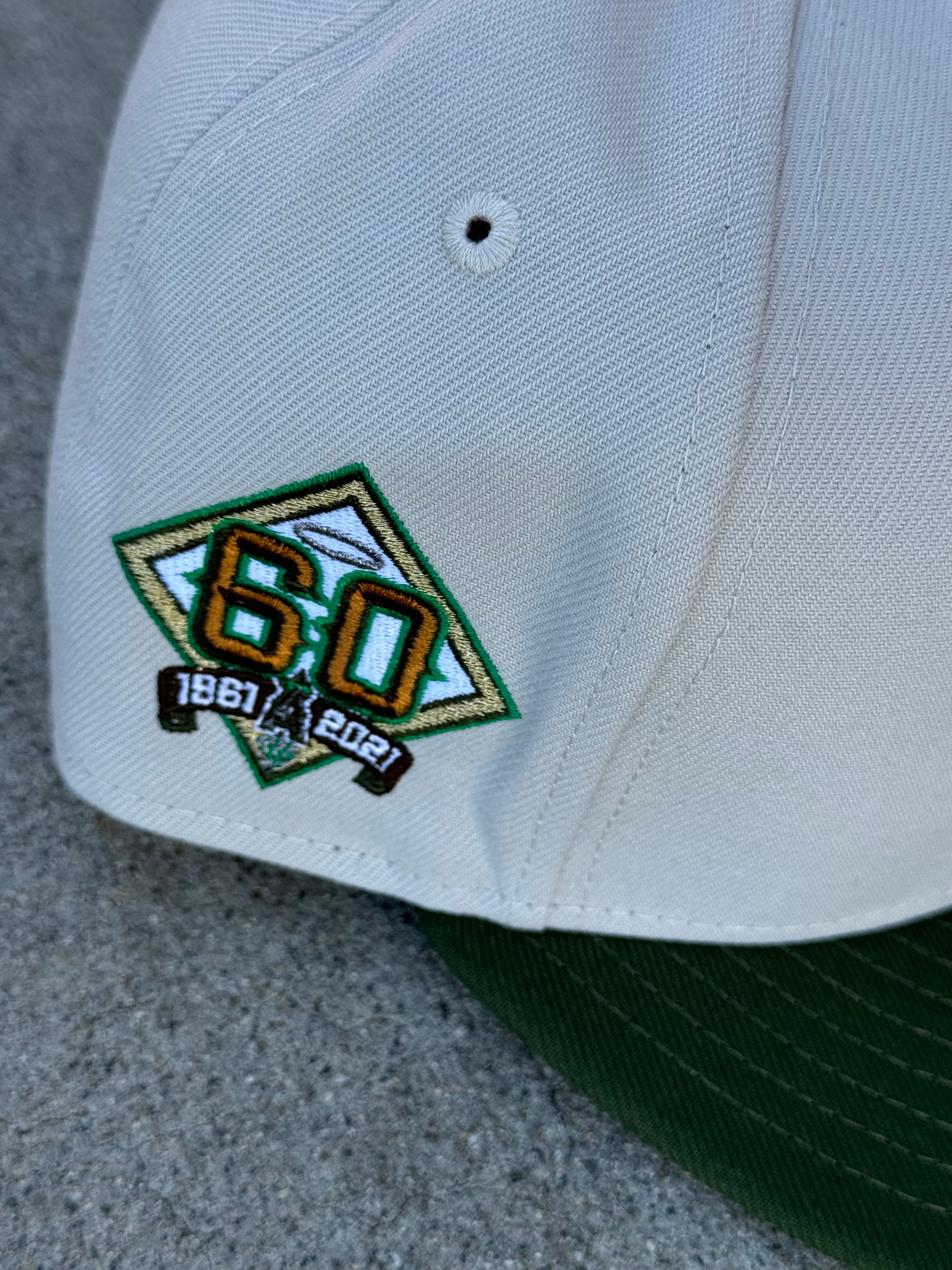 Anaheim Angels Wing 2Tone Stone Green Grey UV 60th Anniversary