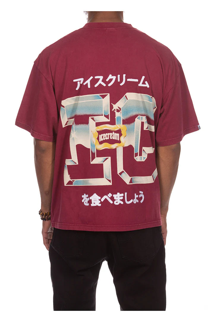 Ice Cream Stretch Limo Knit (Crop Fit) Burgundy