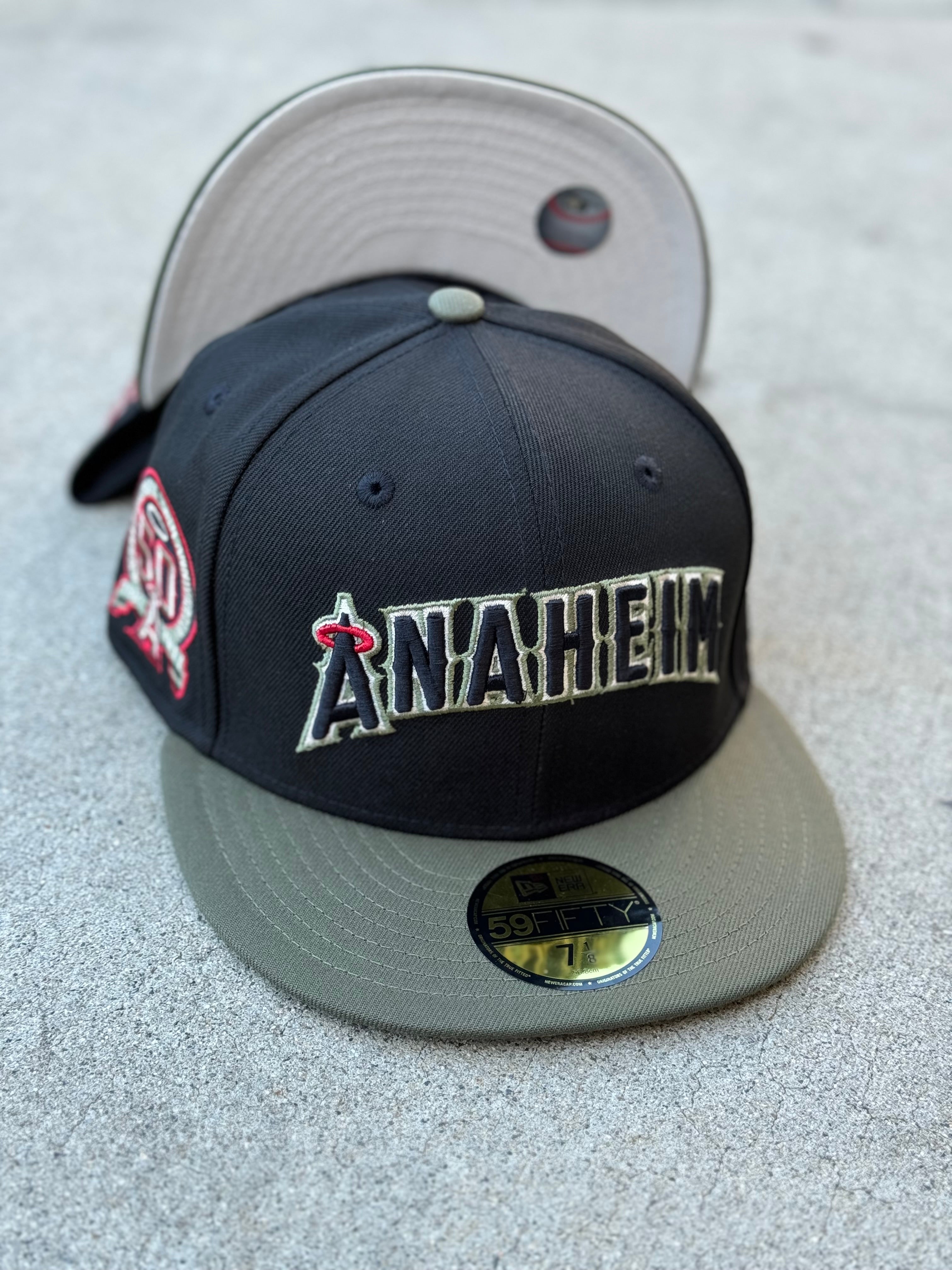Anaheim Angels 2Tone Black Olive Cream UV 50th Patch