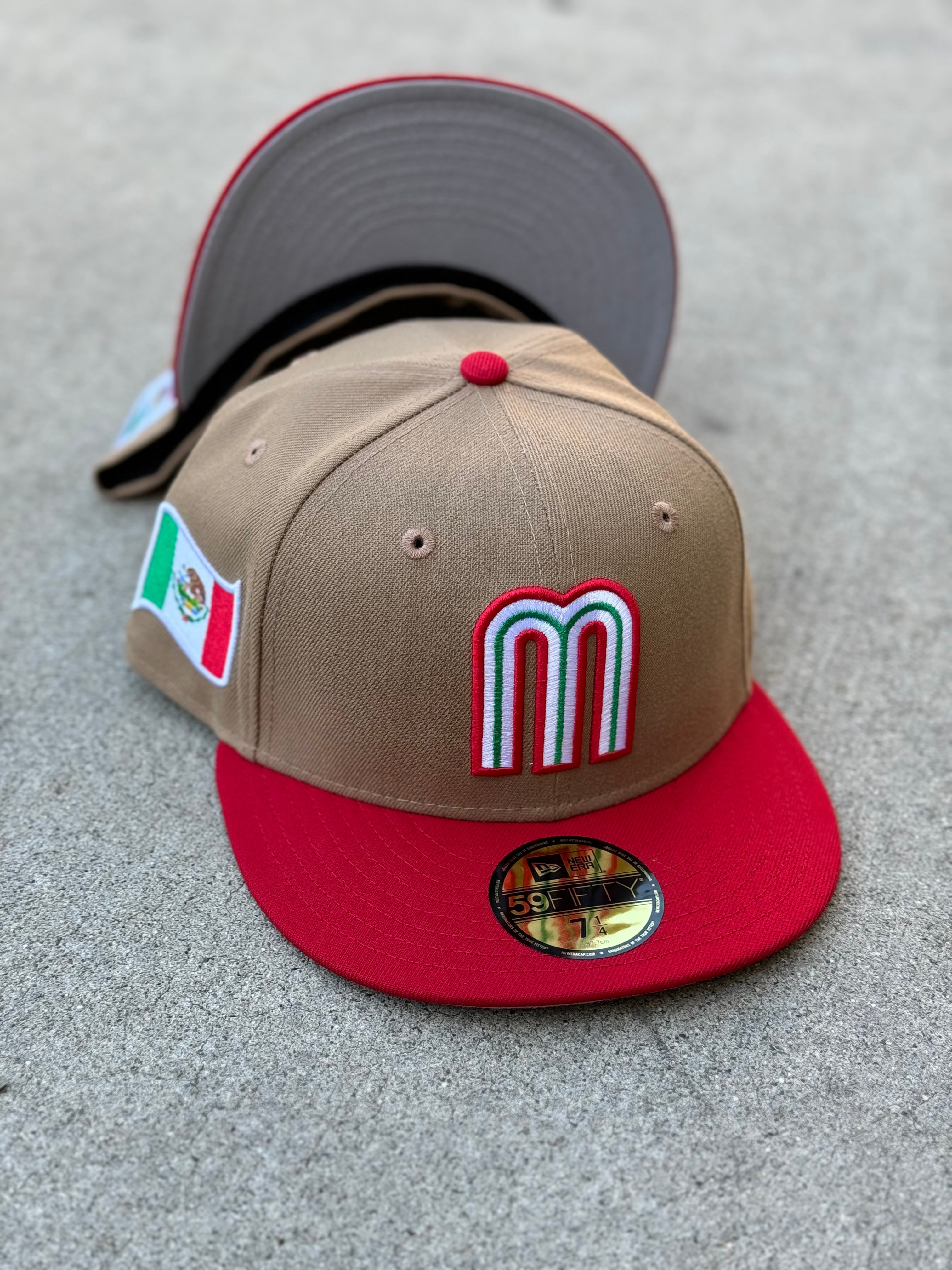 Mexico 2Tone Khaki Red Grey Uv Mexico Flag Patch