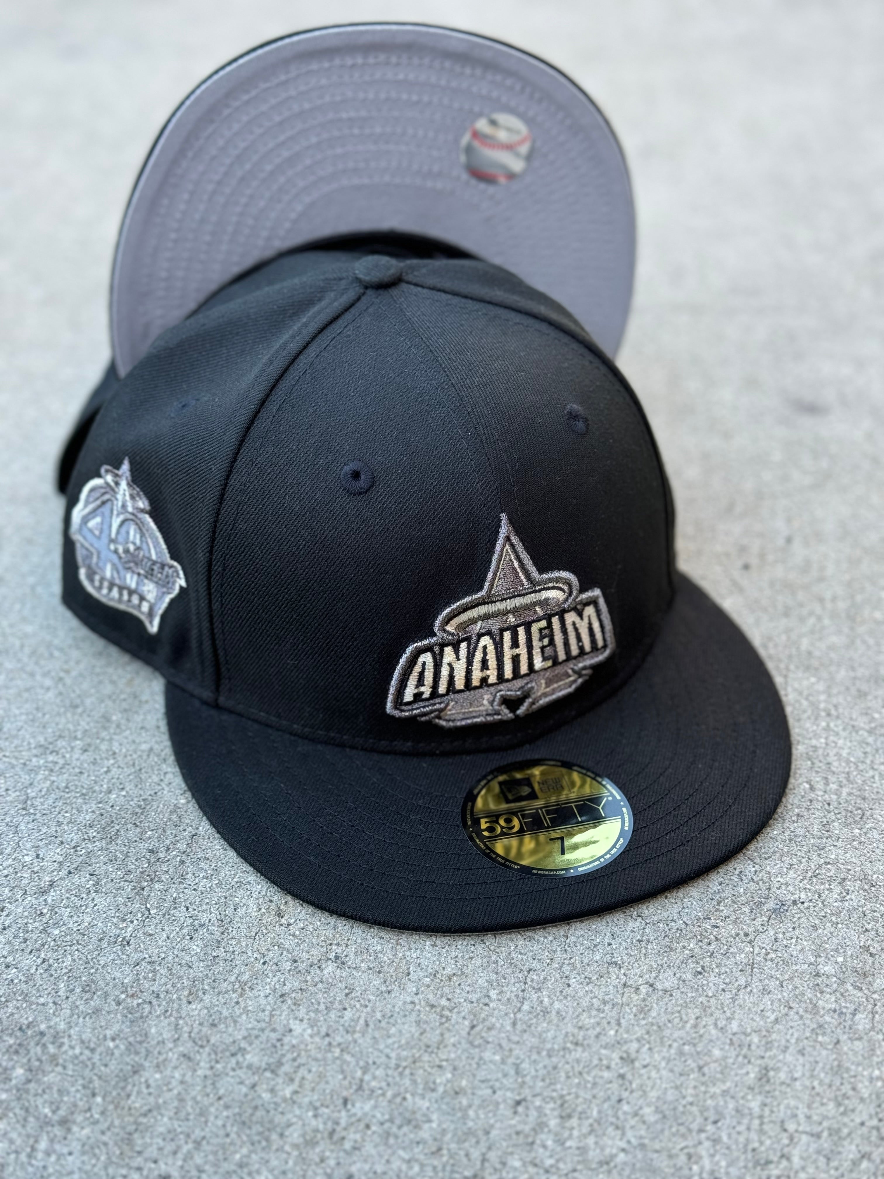 Anaheim Angels Script Black Grey UV 40th Anniversary Patch