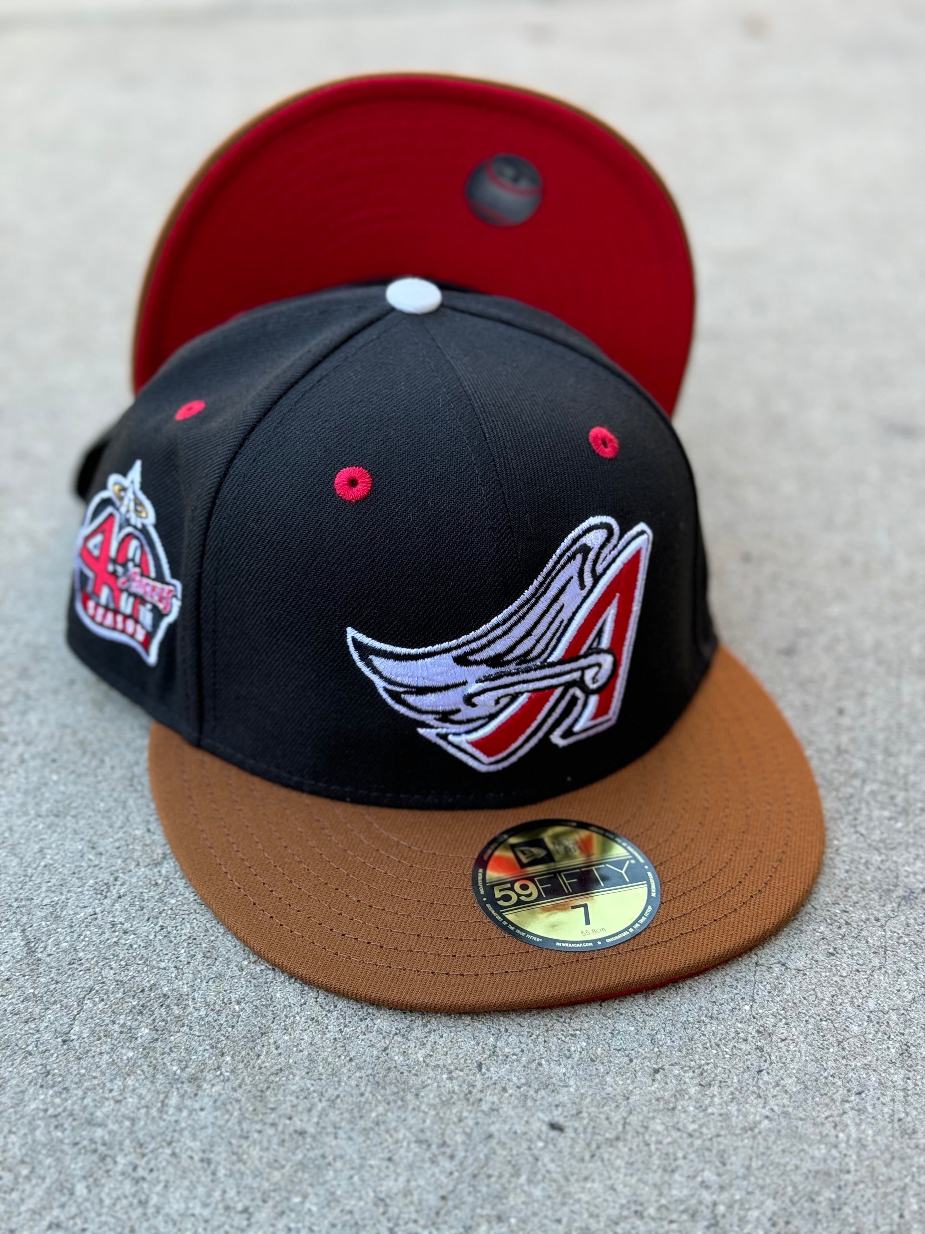 Anaheim Angels Wing 2Tone Black Brown Red UV 40th Anniversary