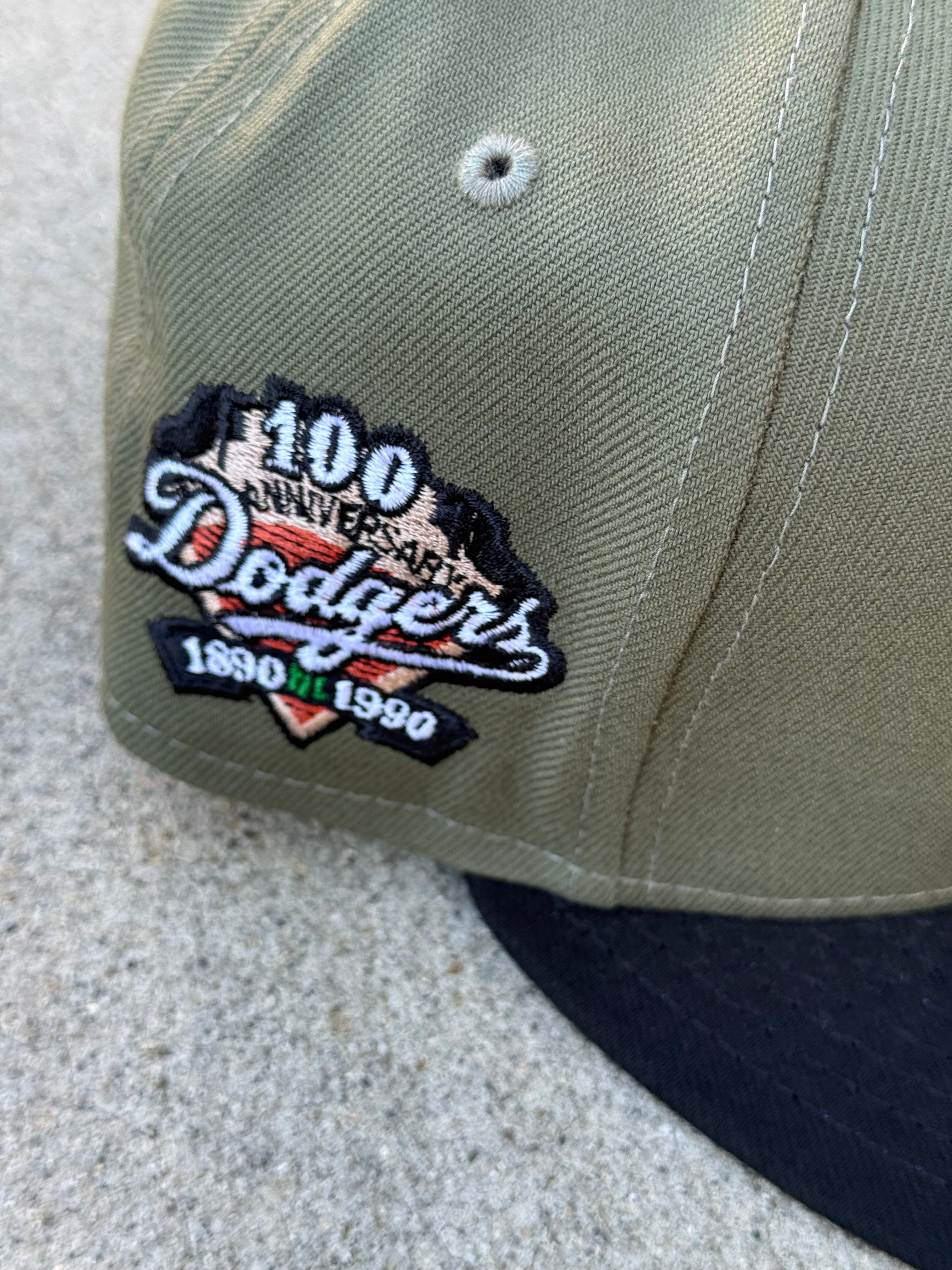 LA Dodgers 2Tone Olive Black Beige UV 100th Anniversary
