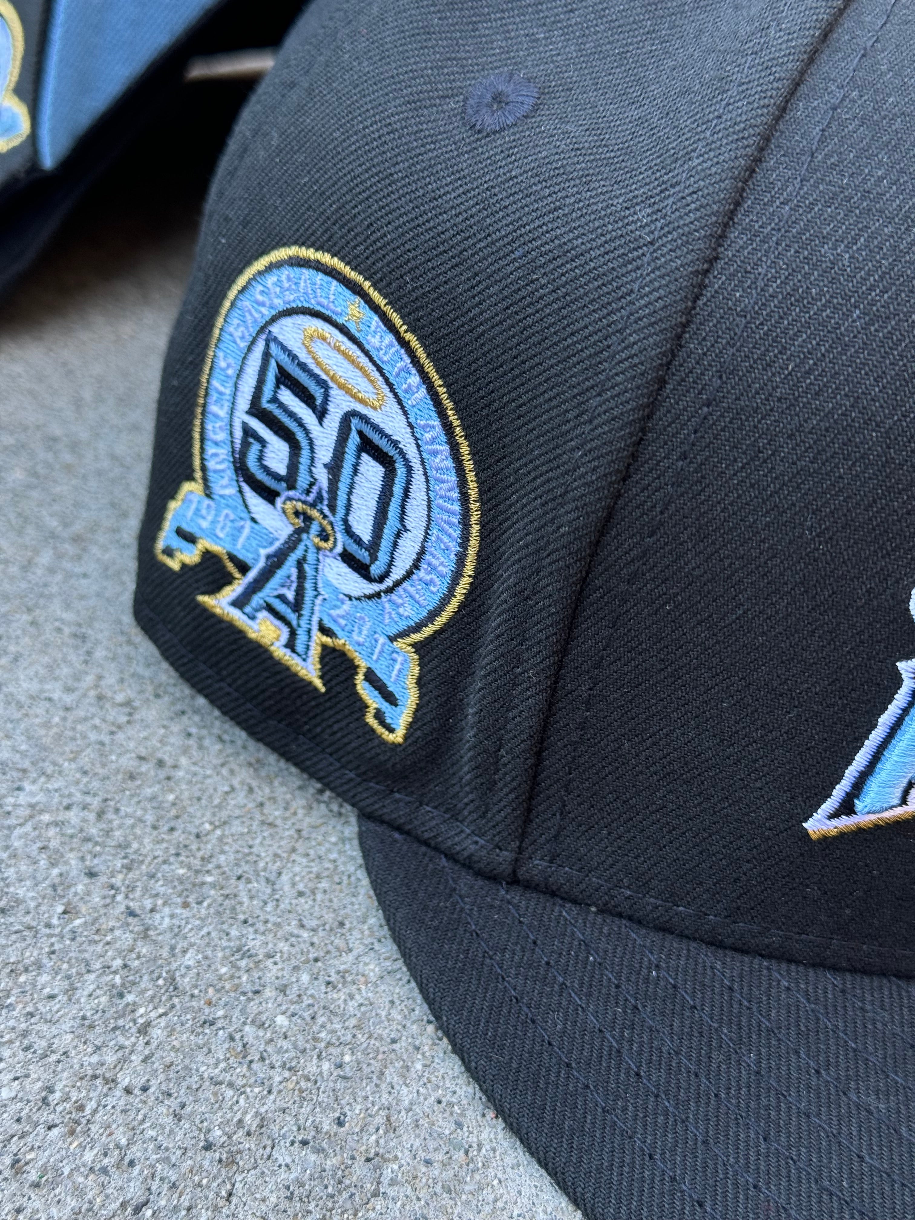 Anaheim Angels Black Wordmark Logo Angels Icy UV 50th