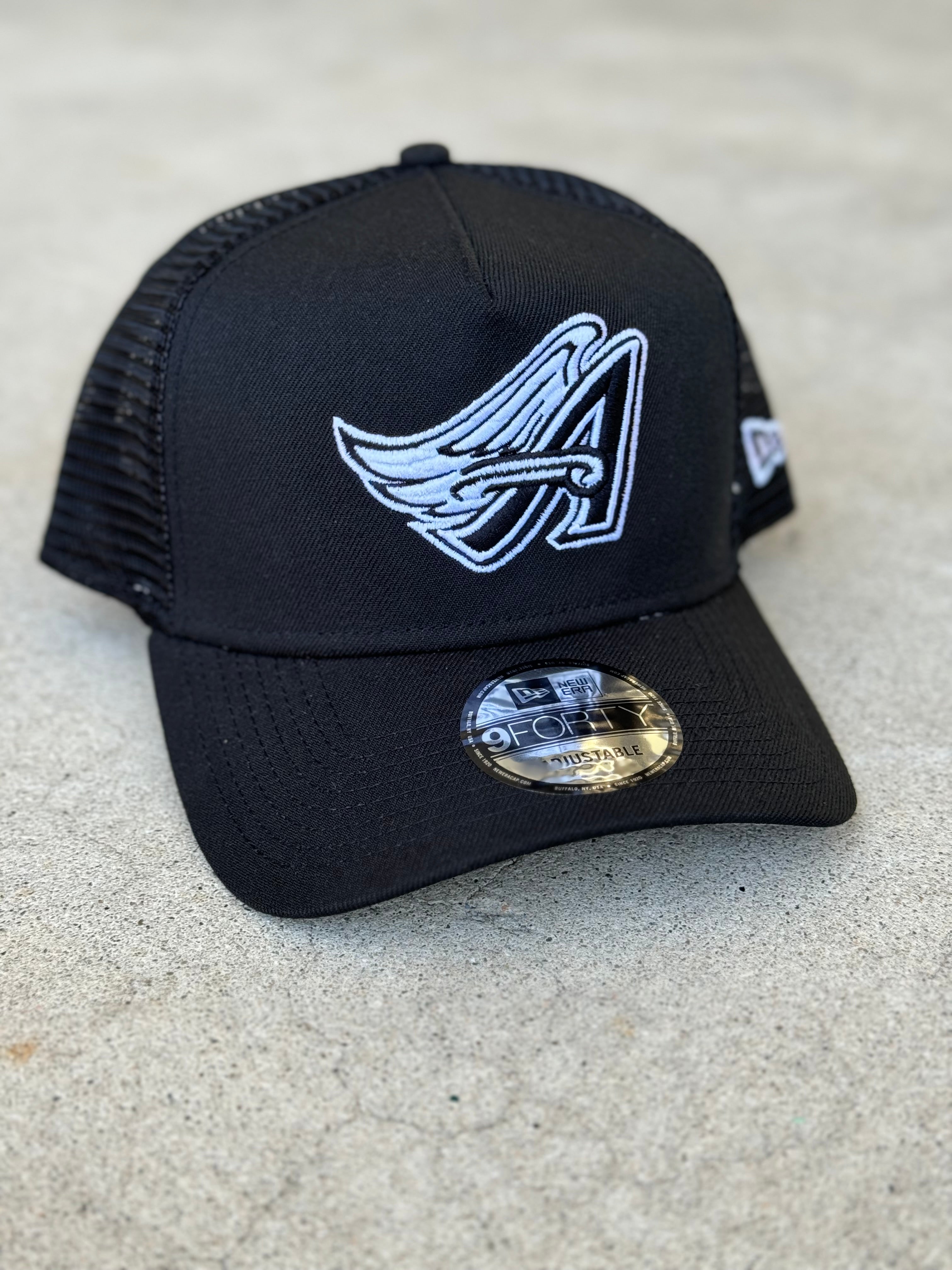 Anaheim Angels Wing Black Trucker