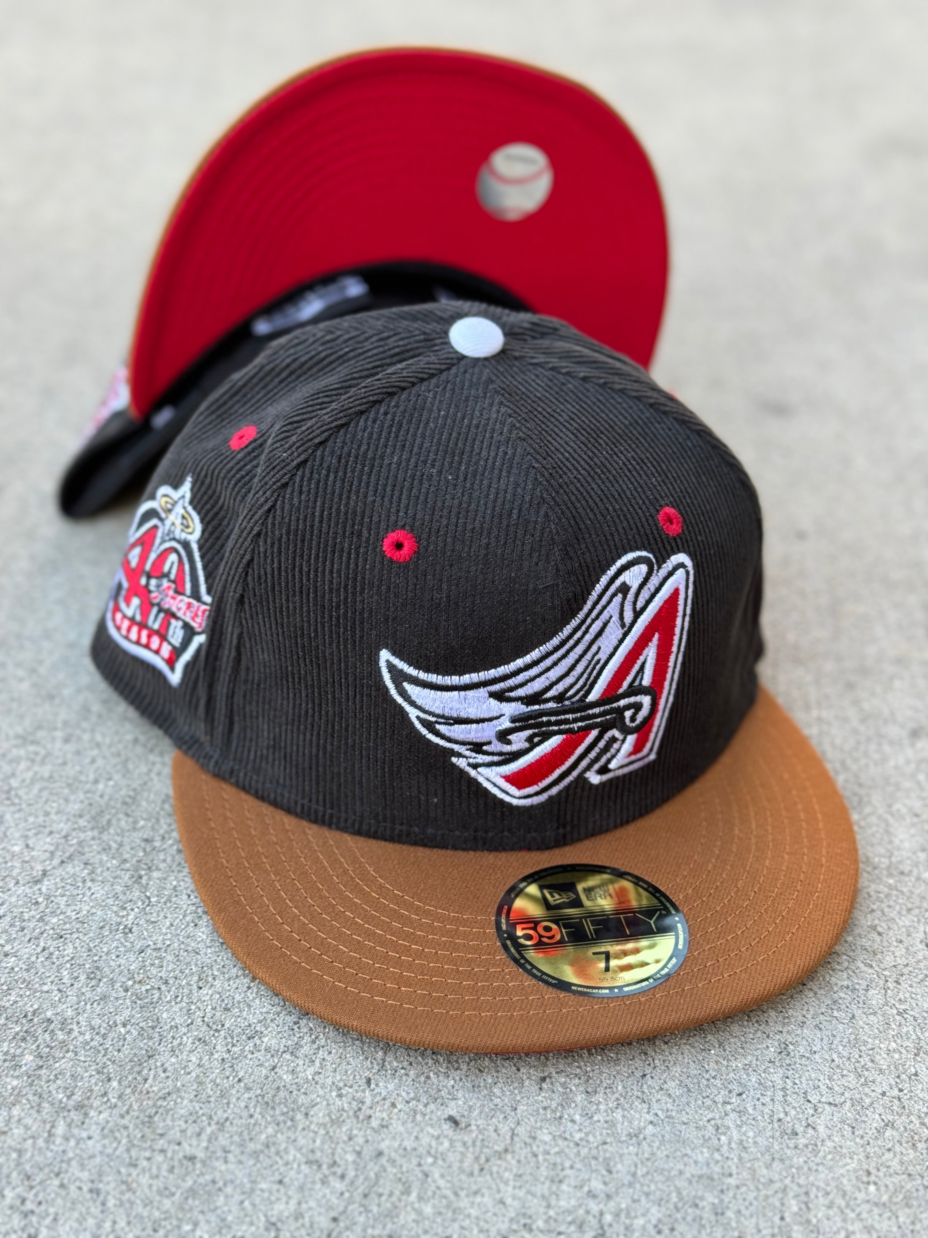 Anaheim Angels Wing 2Tone Cord Brown 40th Anniversary