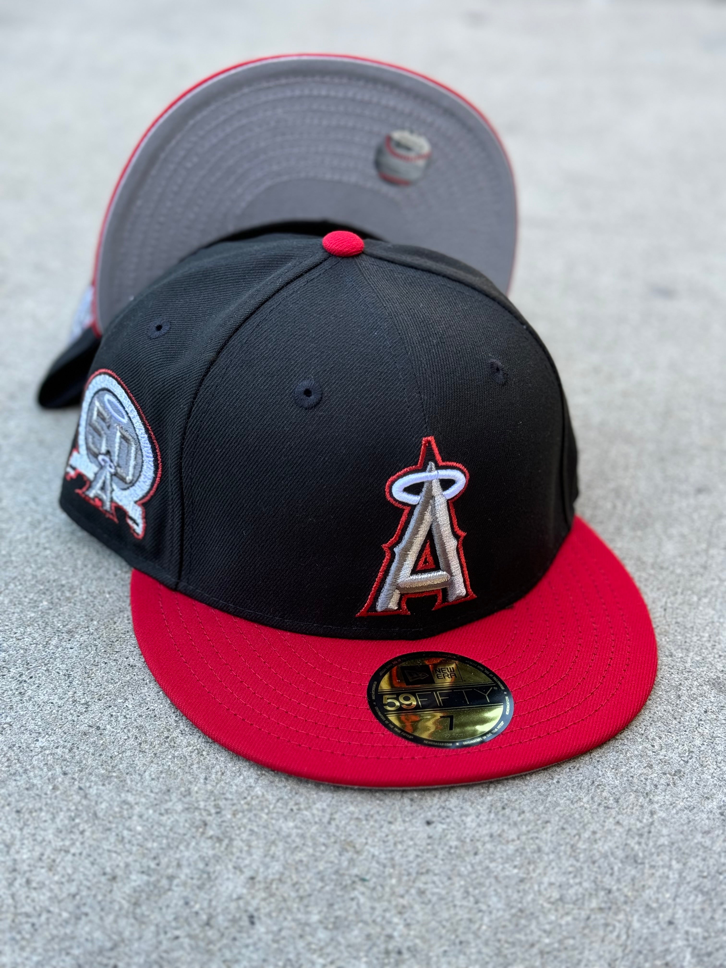 Anaheim Angels 2Tone Black Red Metallics 50th Patch