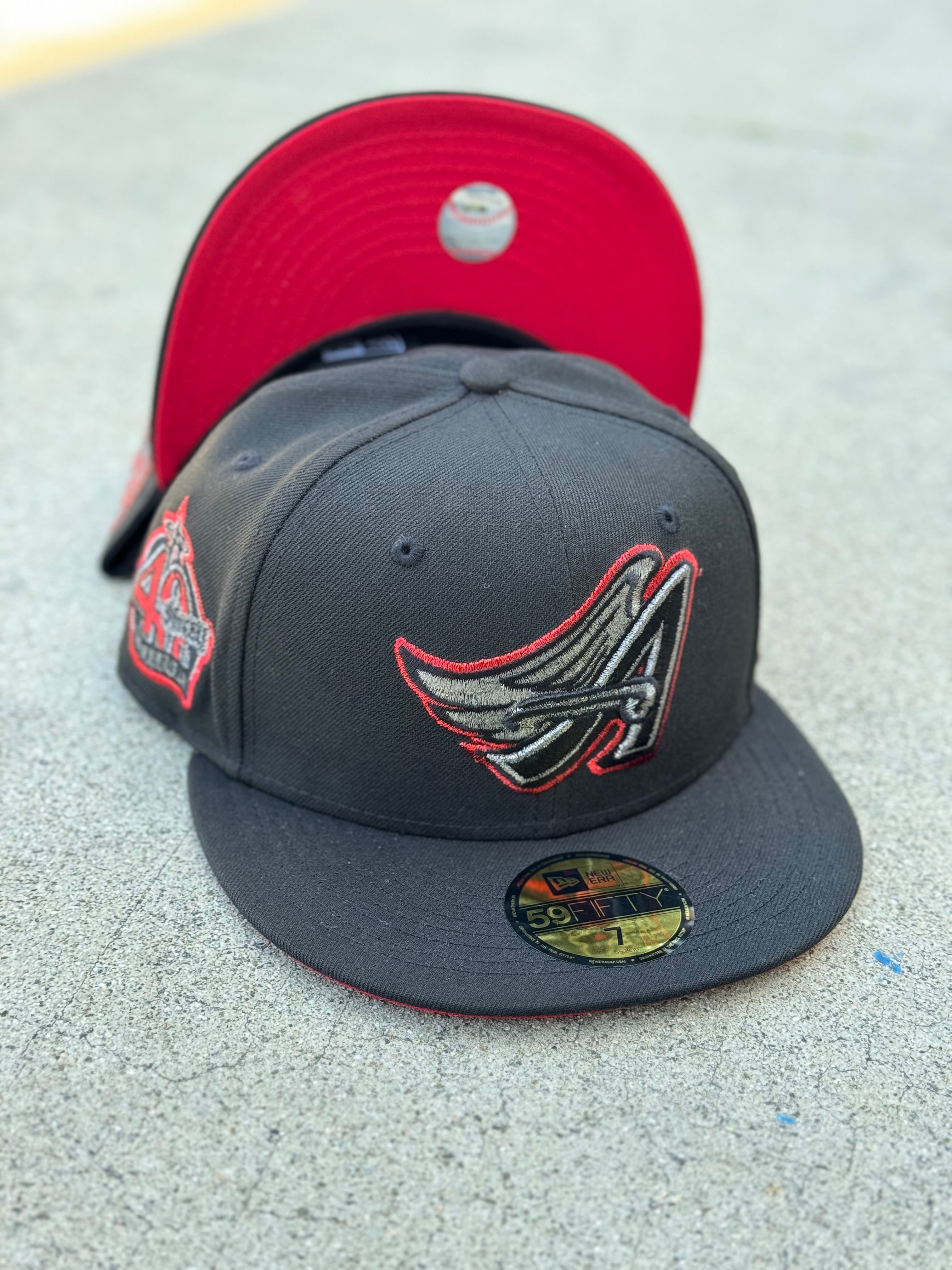 Anaheim Angels Black Wing Metallics Logo Red UV 40th Anniversary