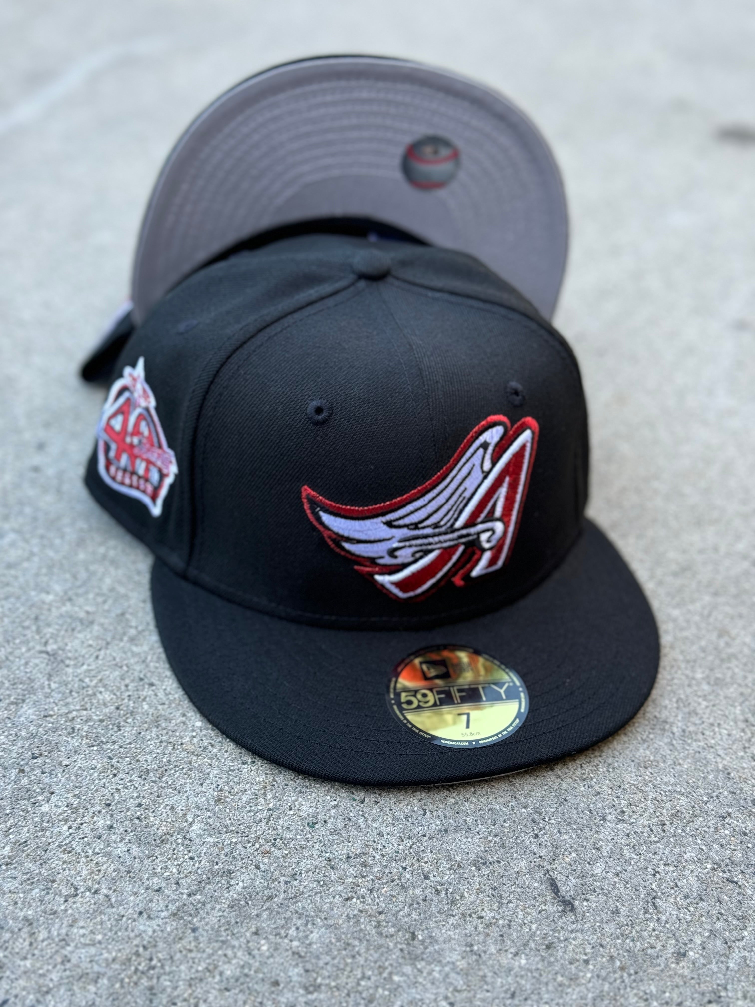 Anaheim Angels Black Wing Red Metallics Grey UV 40th Patch