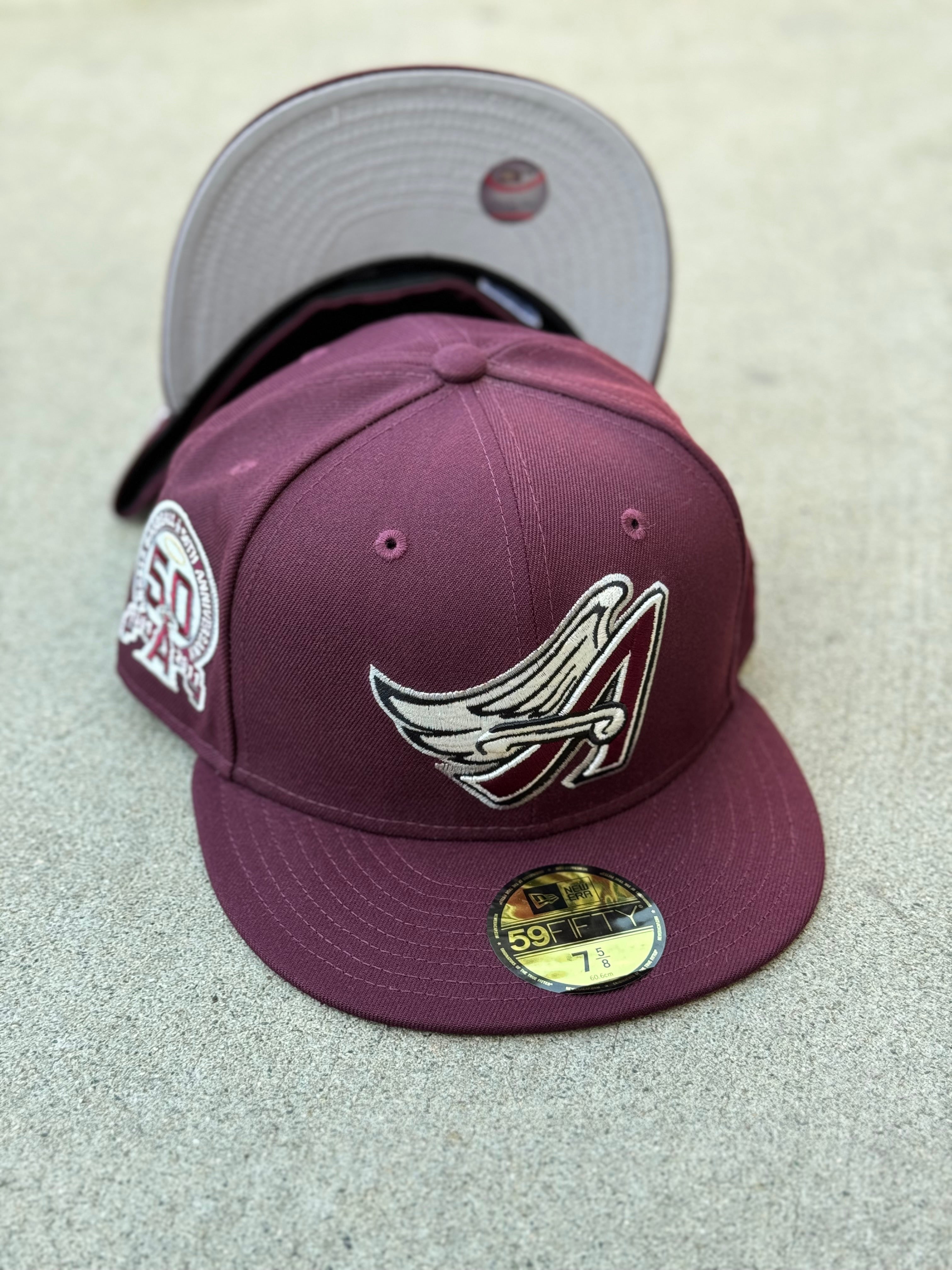 Anaheim Angels Burgundy Grey UV 50th Anniversary Patch
